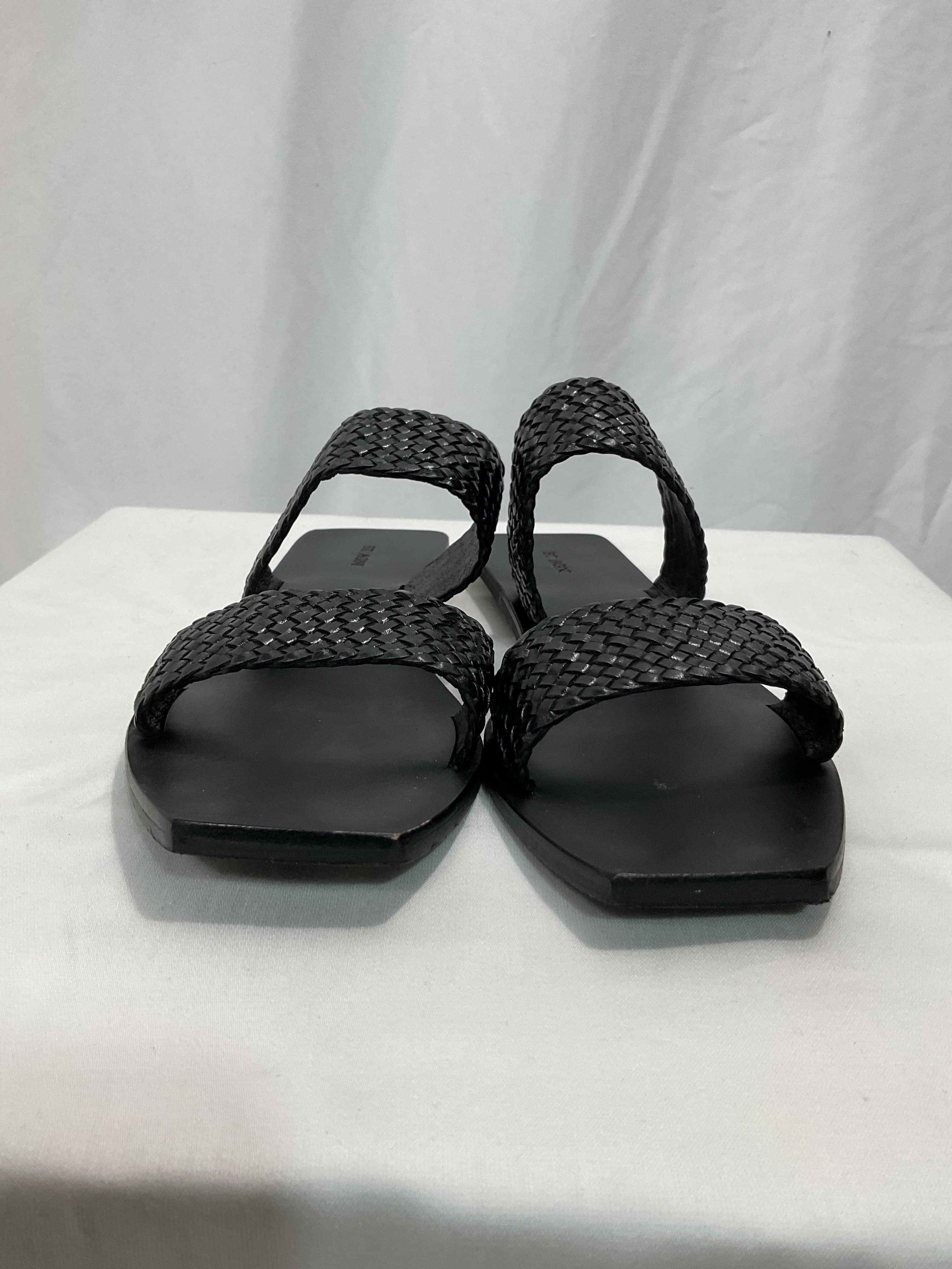 Clea Woven Leather Slides - Image 3