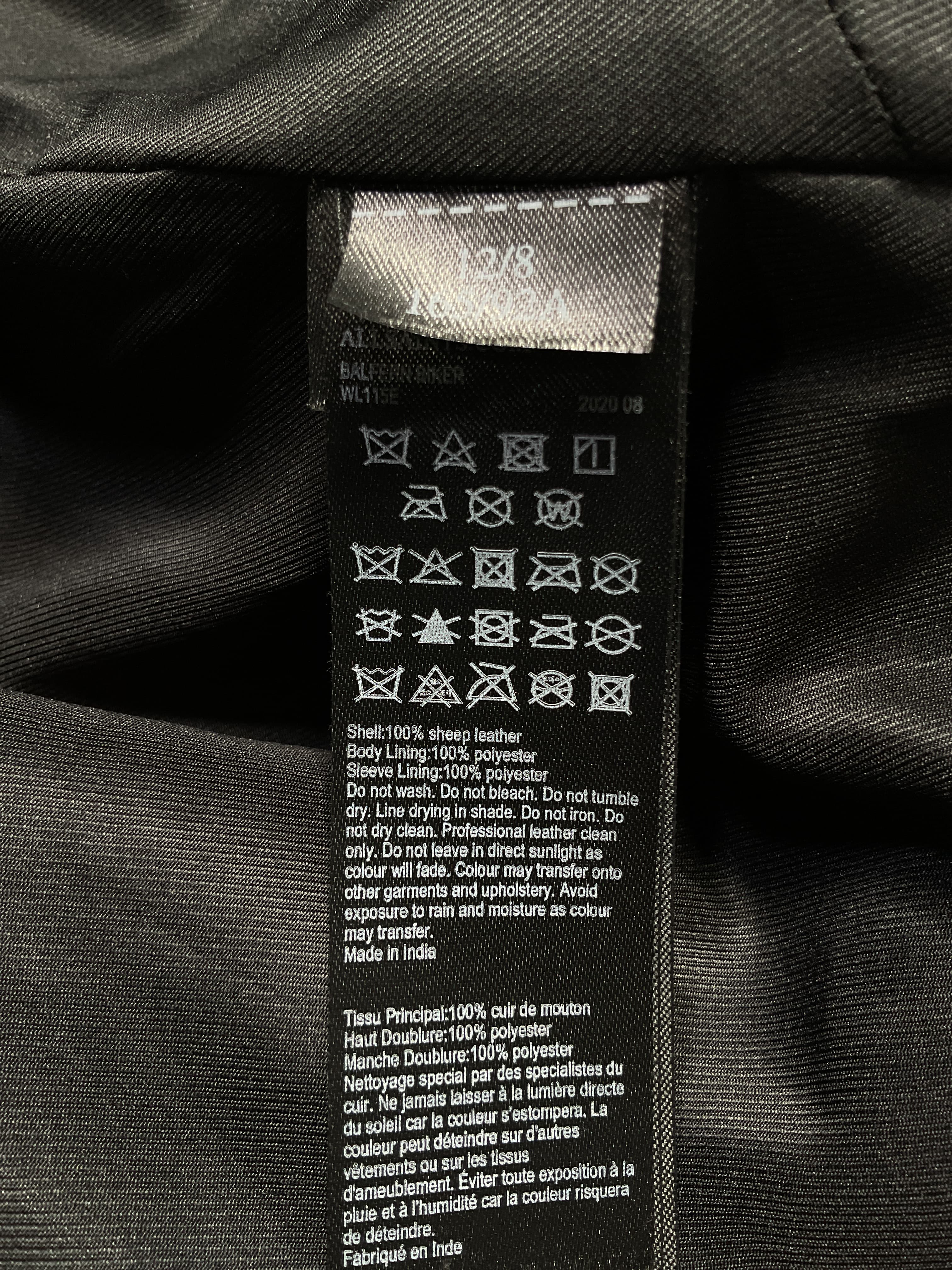 Balfern Leather Biker Jacket - Image 4