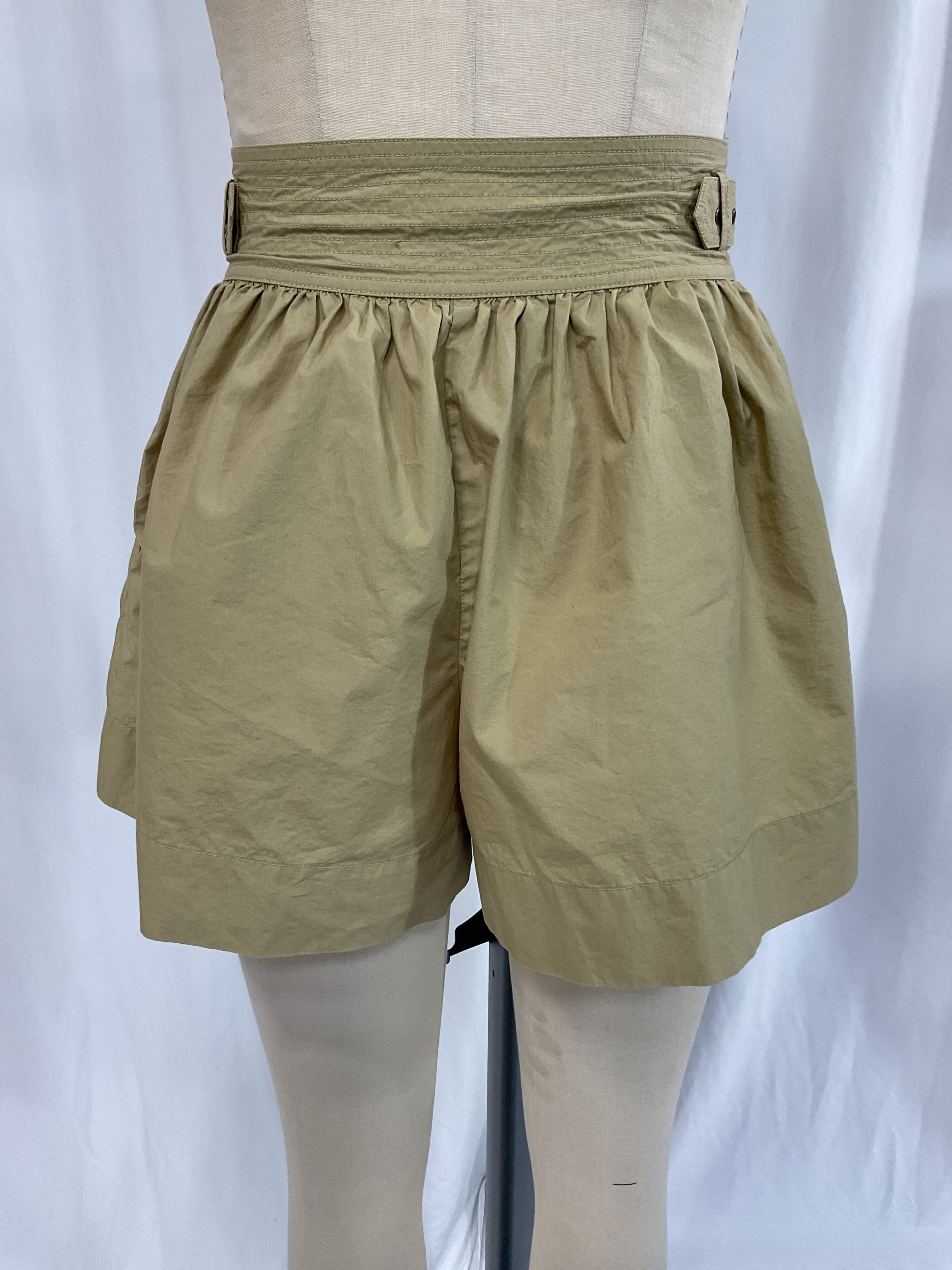 Adeline Belted Cotton-Poplin Shorts - Image 2