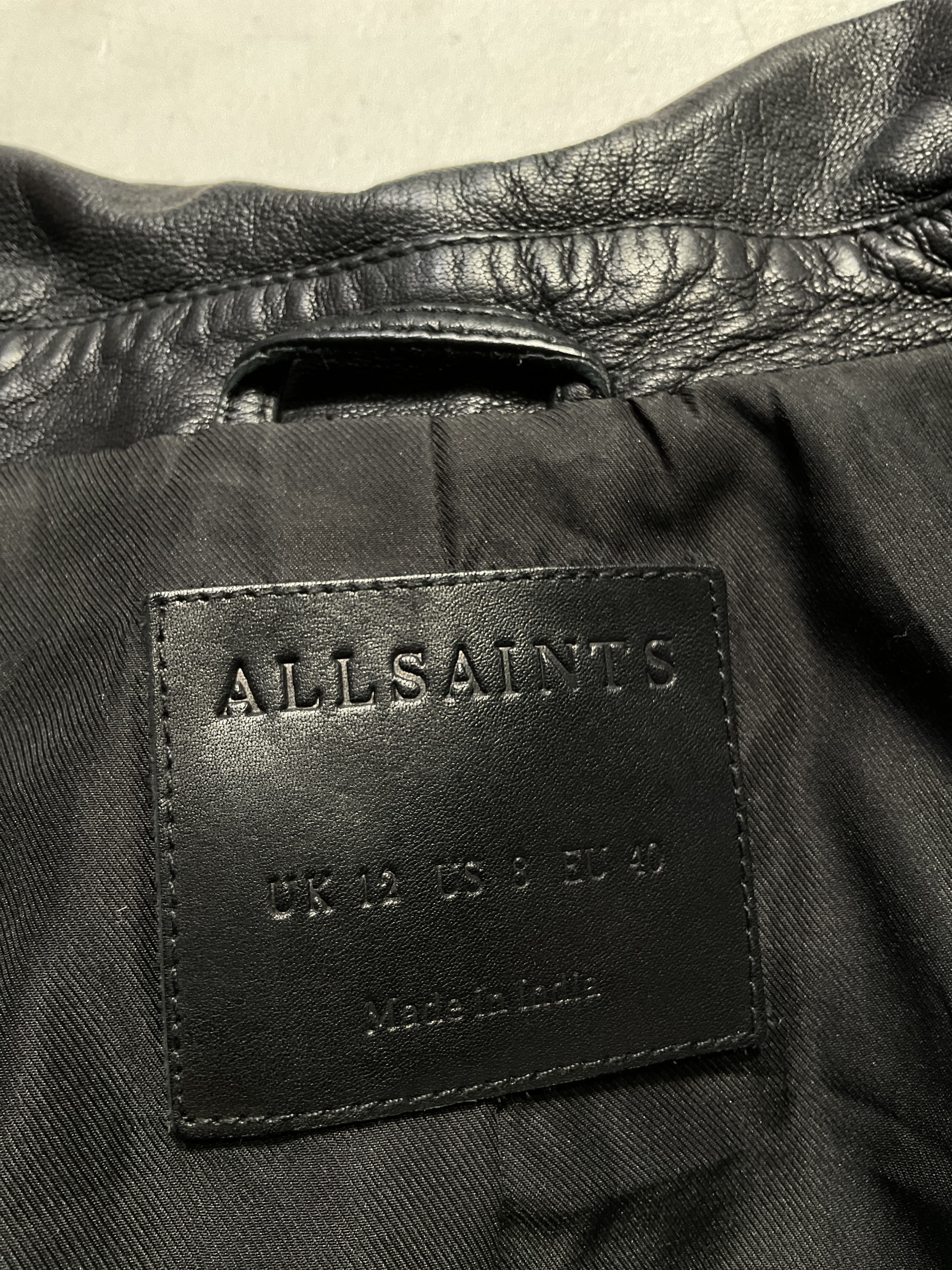 Balfern Leather Biker Jacket - Image 2
