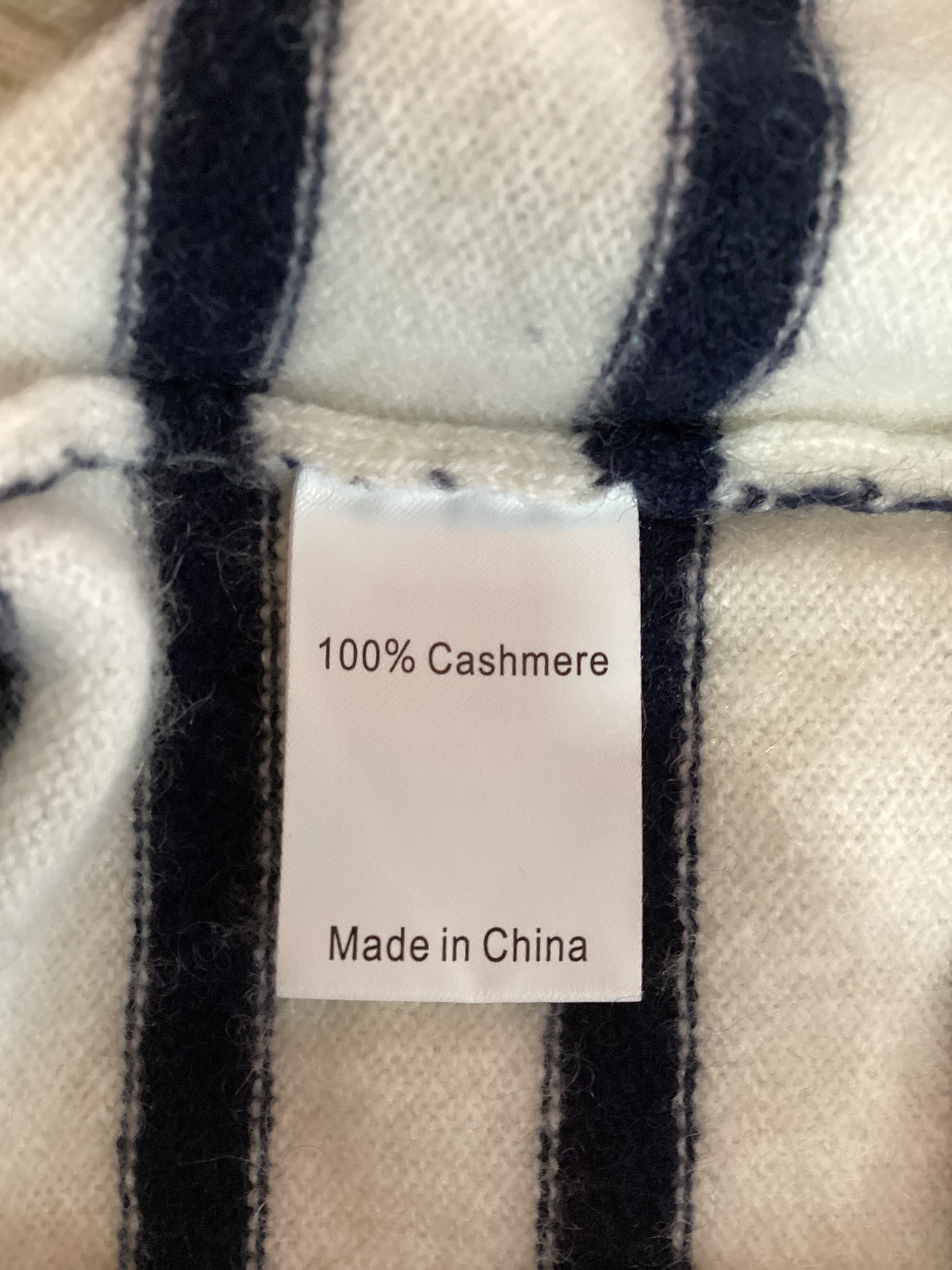 Lean Lines Stripe Oversize Cashmere Sweater - Image 2