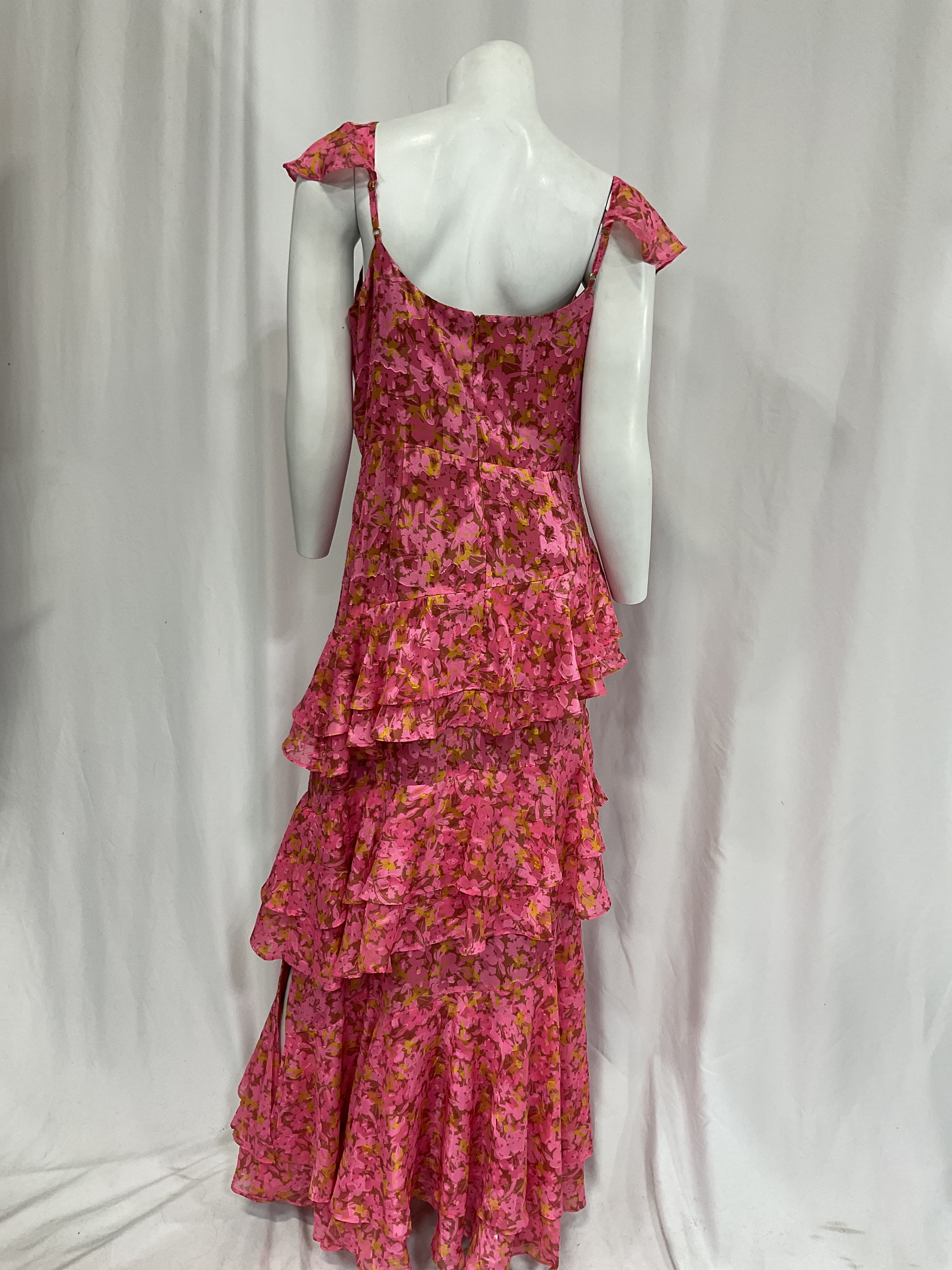 Miah Floral Tiered Ruffle Gown - Image 3