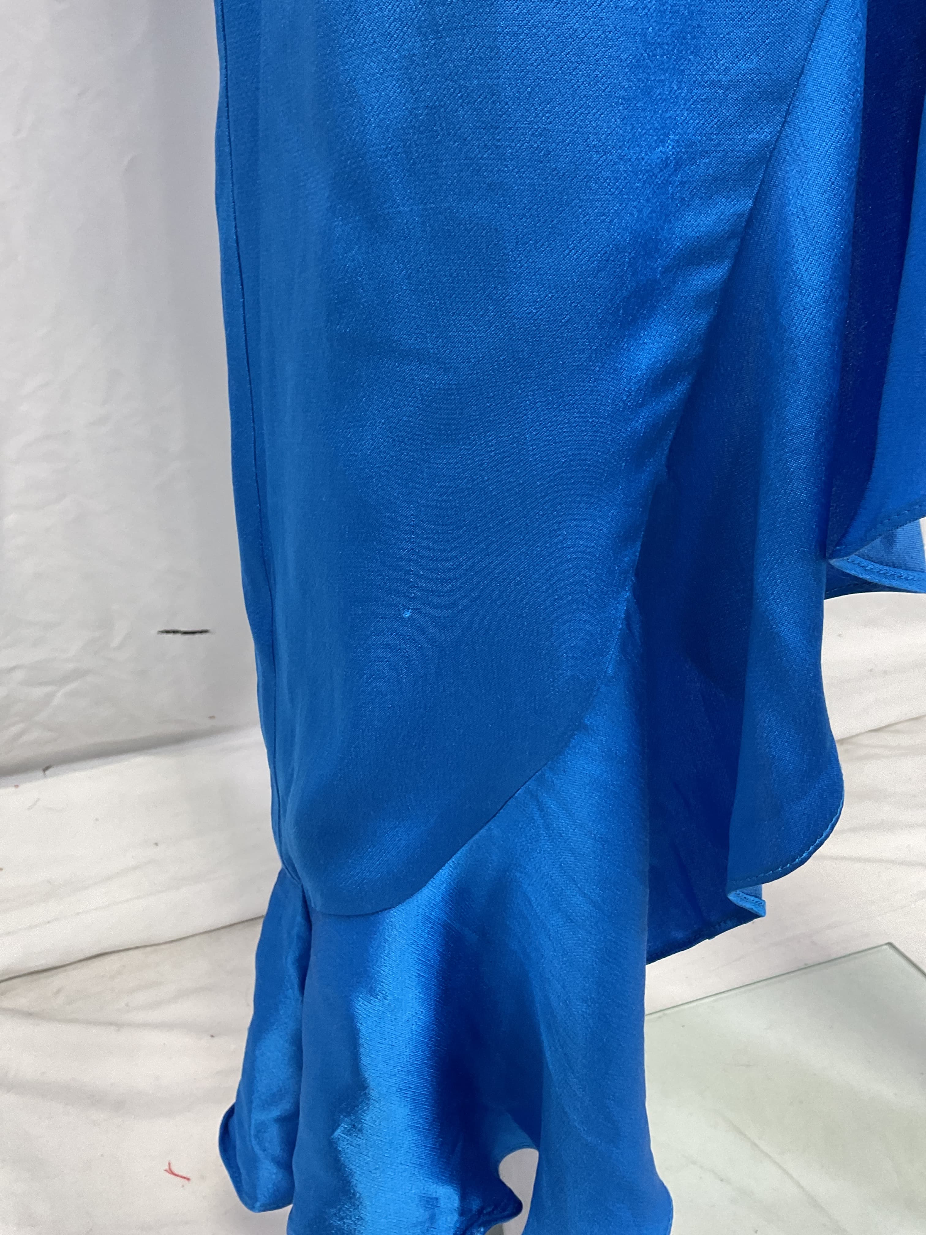 Ember Asymmetric Satin Midi Slipdress - Image 4
