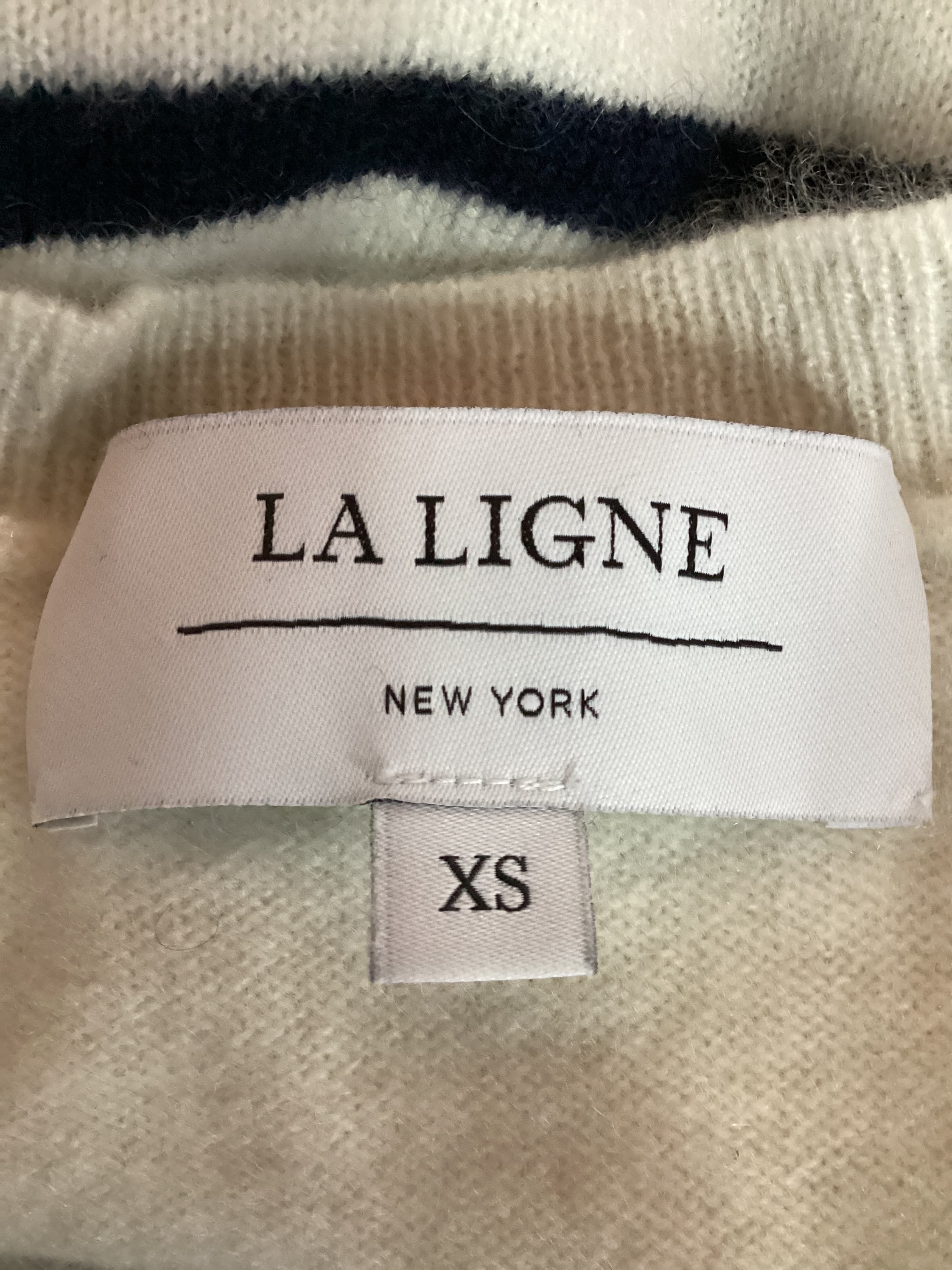Lean Lines Stripe Oversize Cashmere Sweater - Image 4