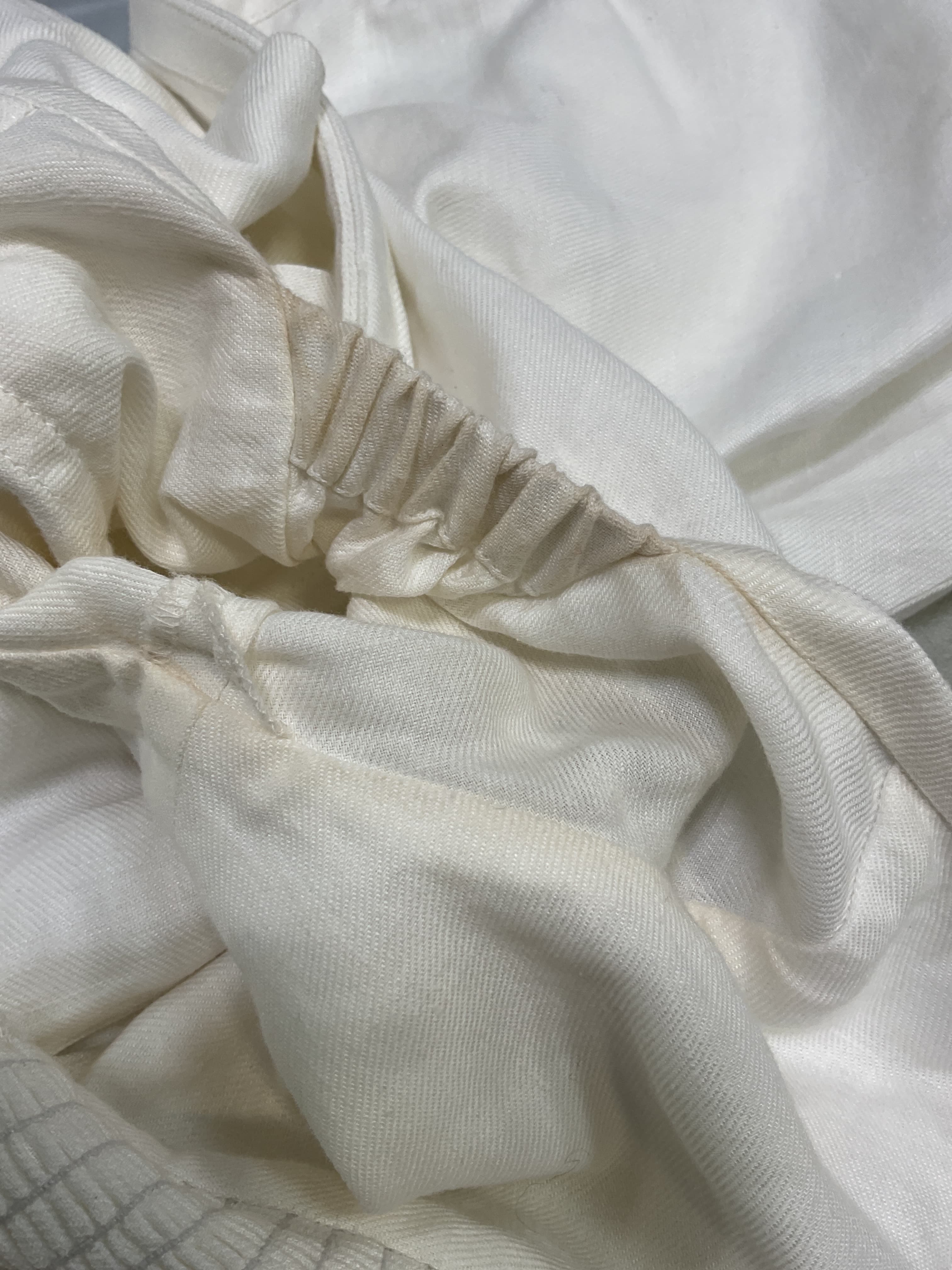 Minerva Flower Appliqu One-Shoulder Linen & Organic Cotton Top - Image 2