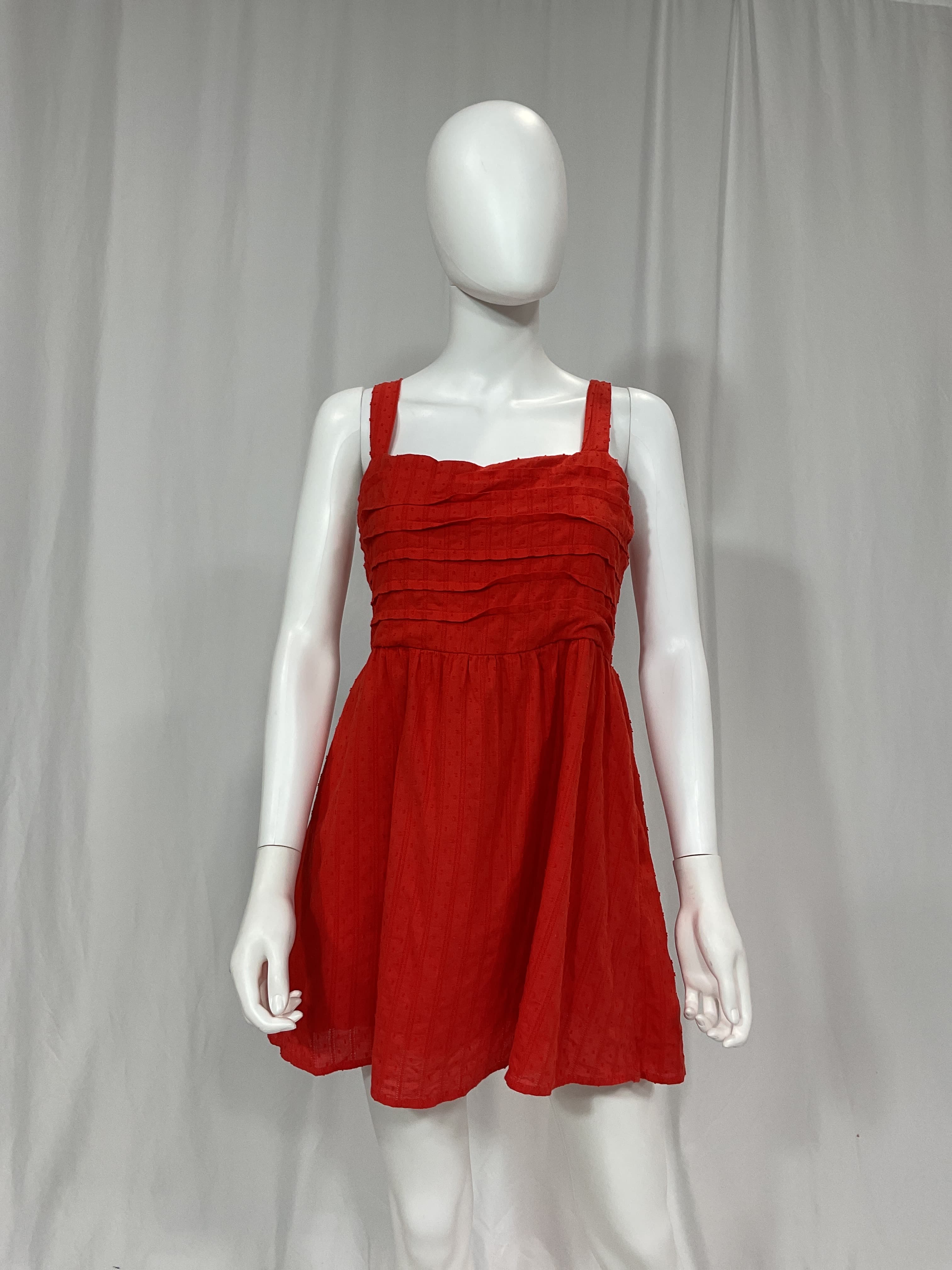 Strawberry Waves Sleeveless Cotton Dress - Image 3