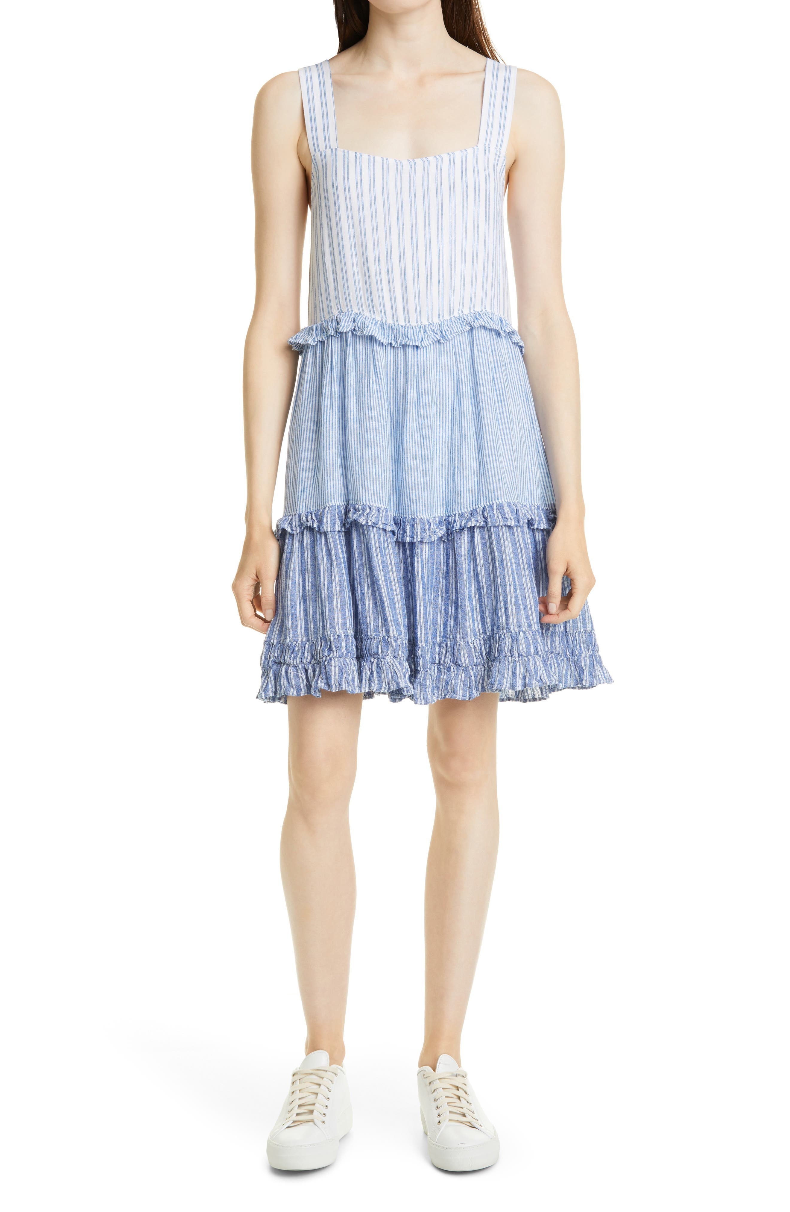 Sandy Stripe Sleeveless Dress - Image 1