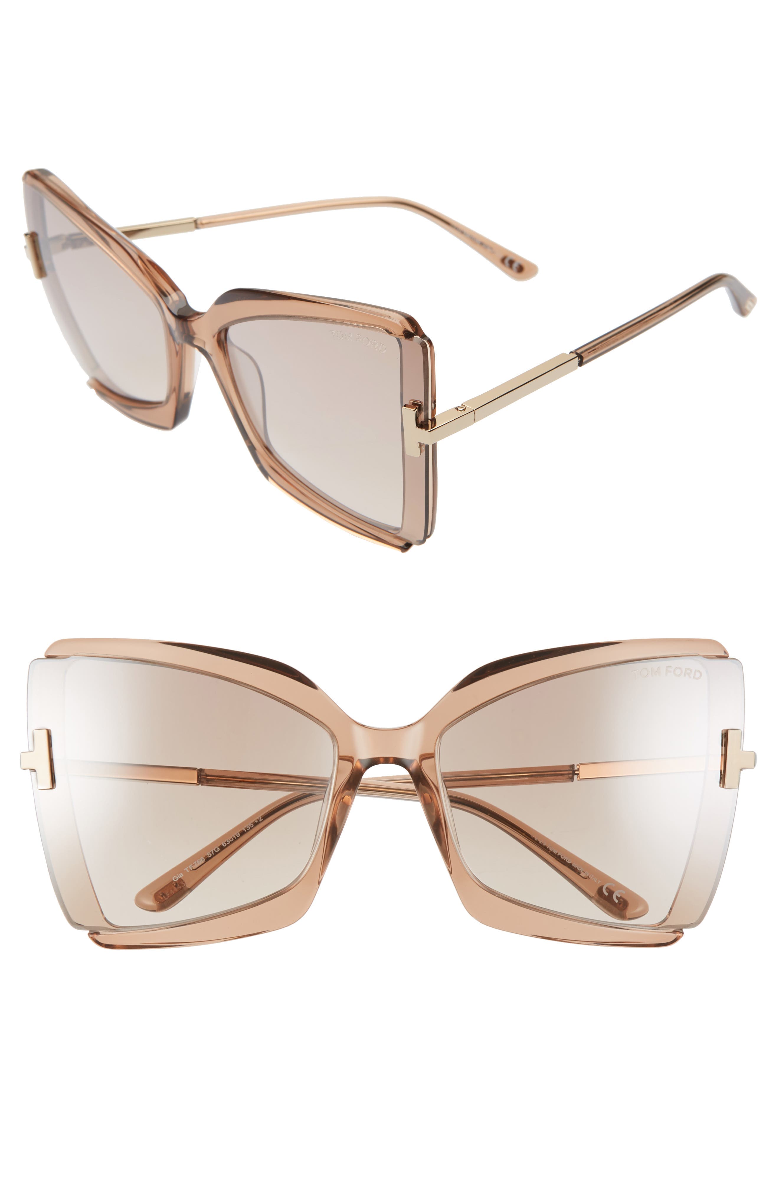 Gia 63mm Oversize Butterfly Sunglasses - Image 1