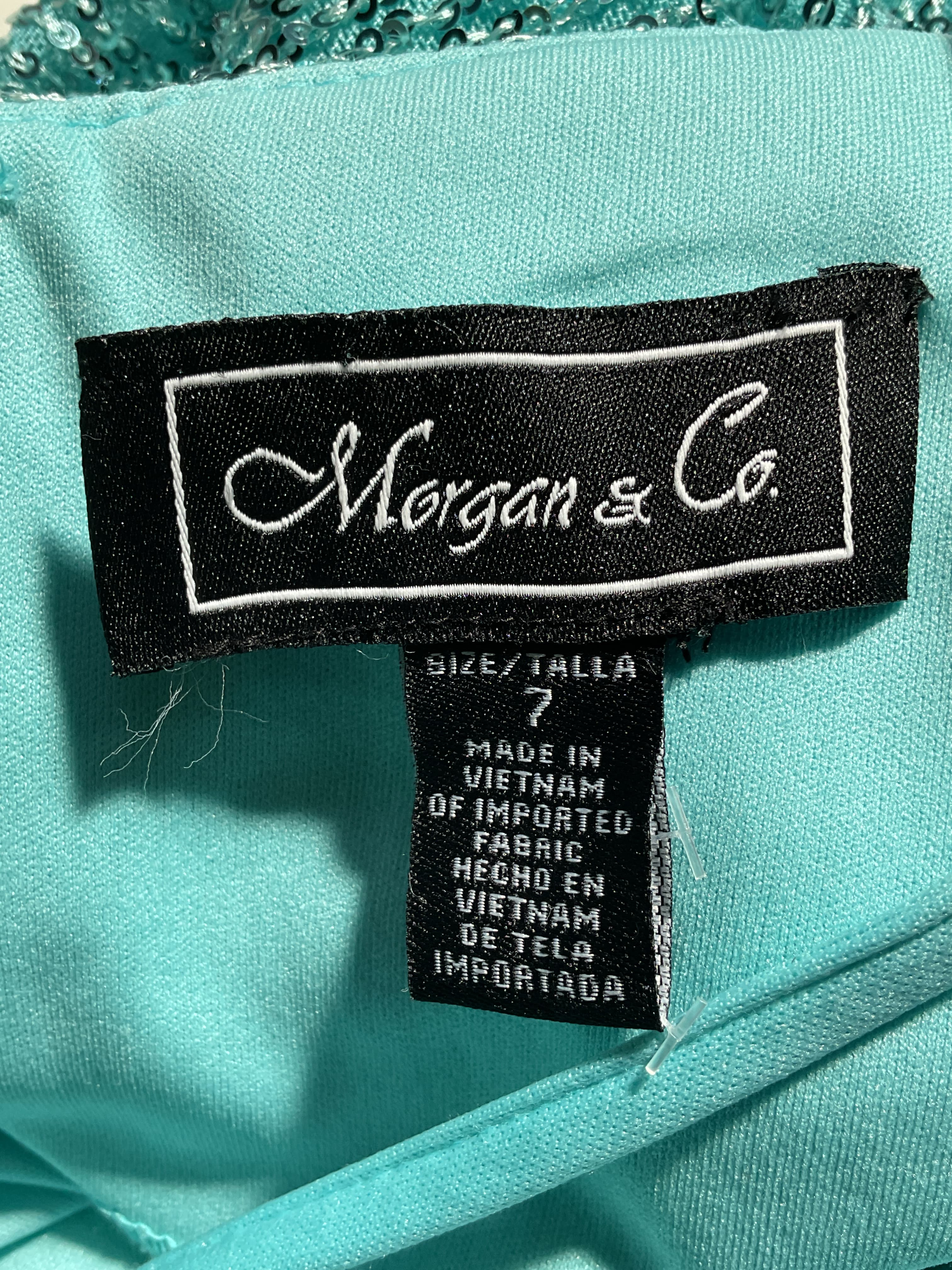 Cowl Neck Sequin Crossback Body-Con Gown - Image 3