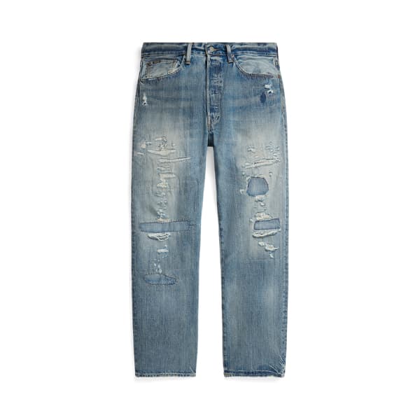 Vintage Classic Fit Distressed Jean - Image 1