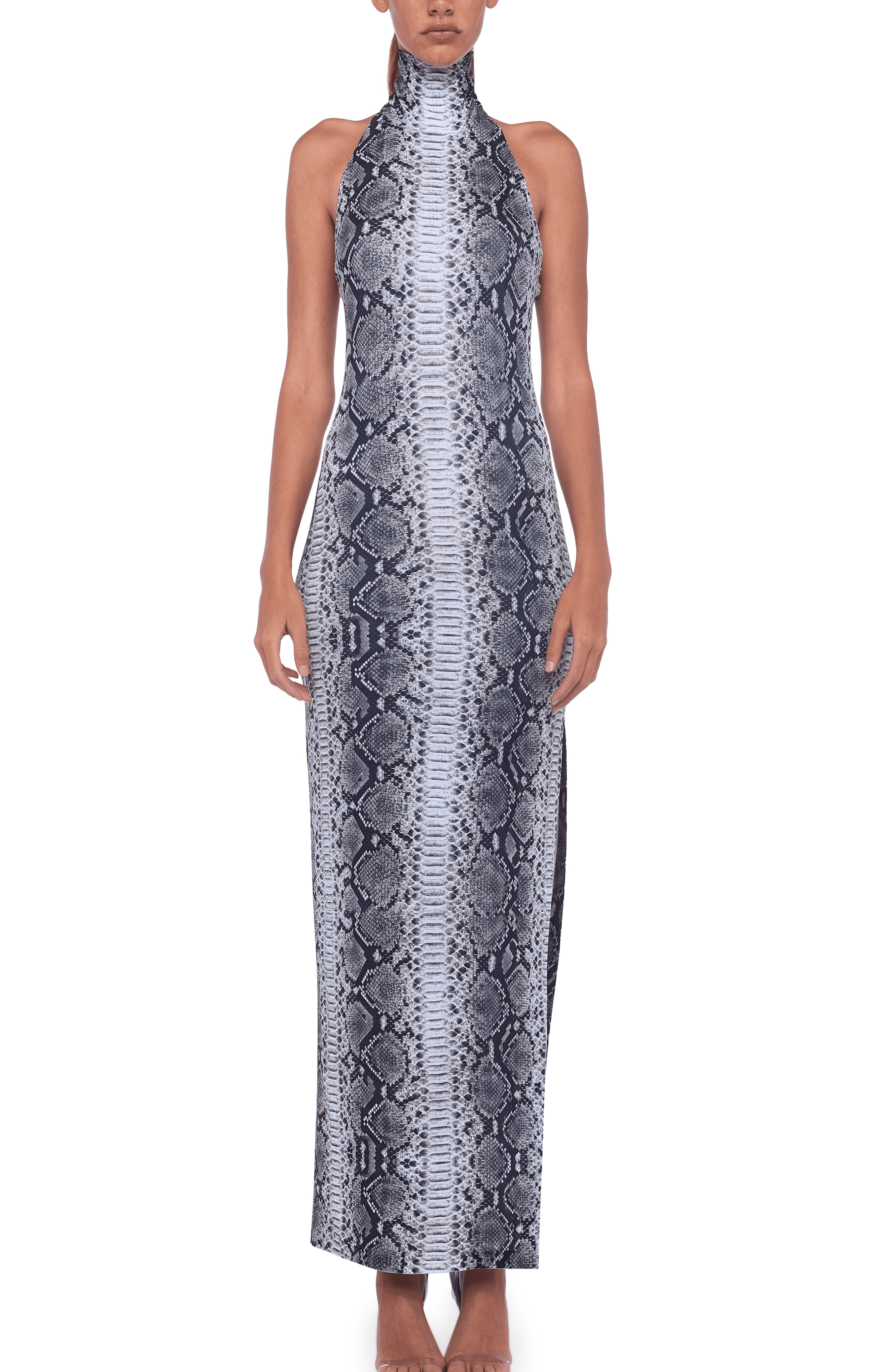Halter Turtle Side Slit Gown - Image 3