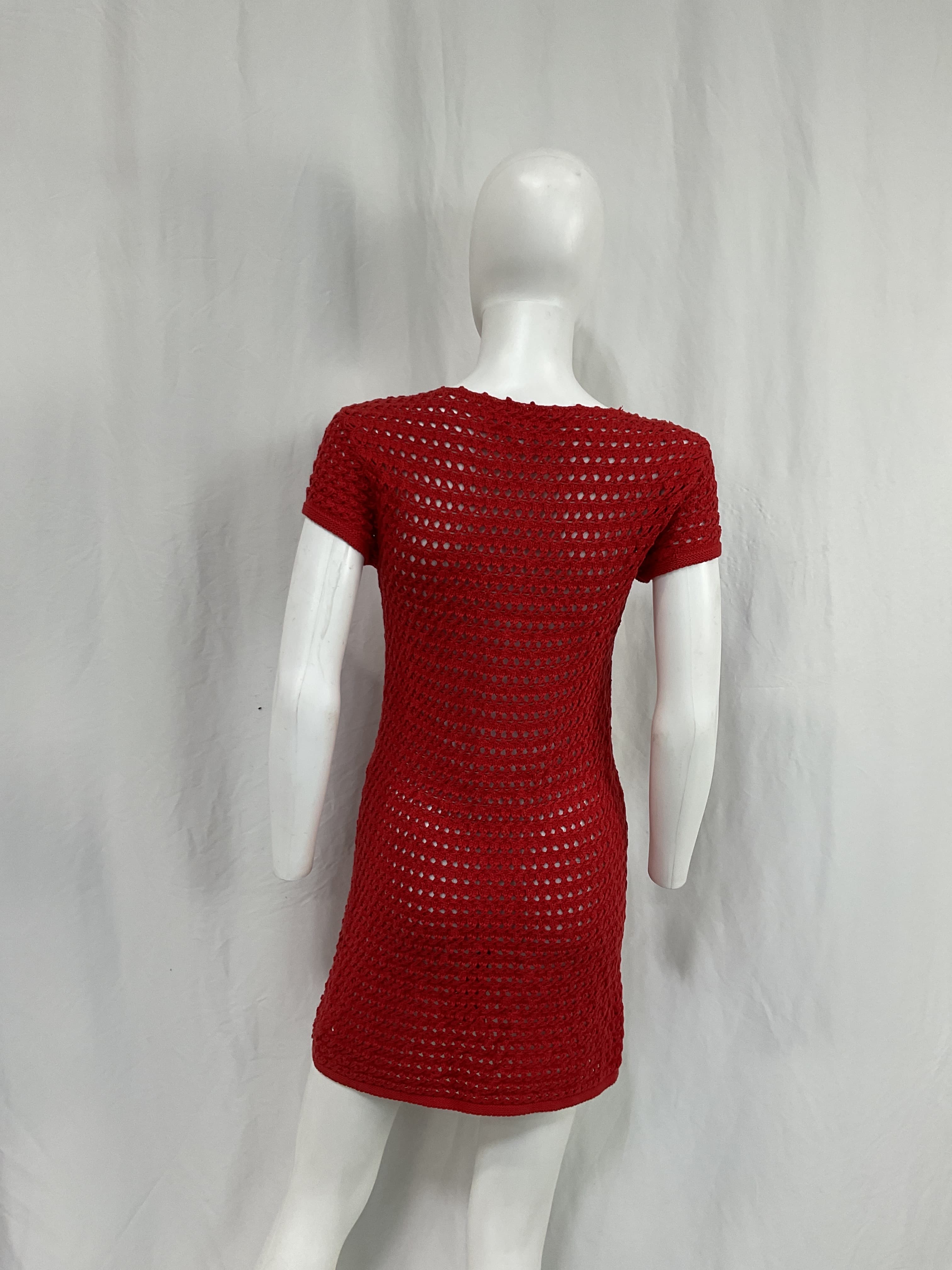 Cassie Open Knit Mini Dress - Image 2
