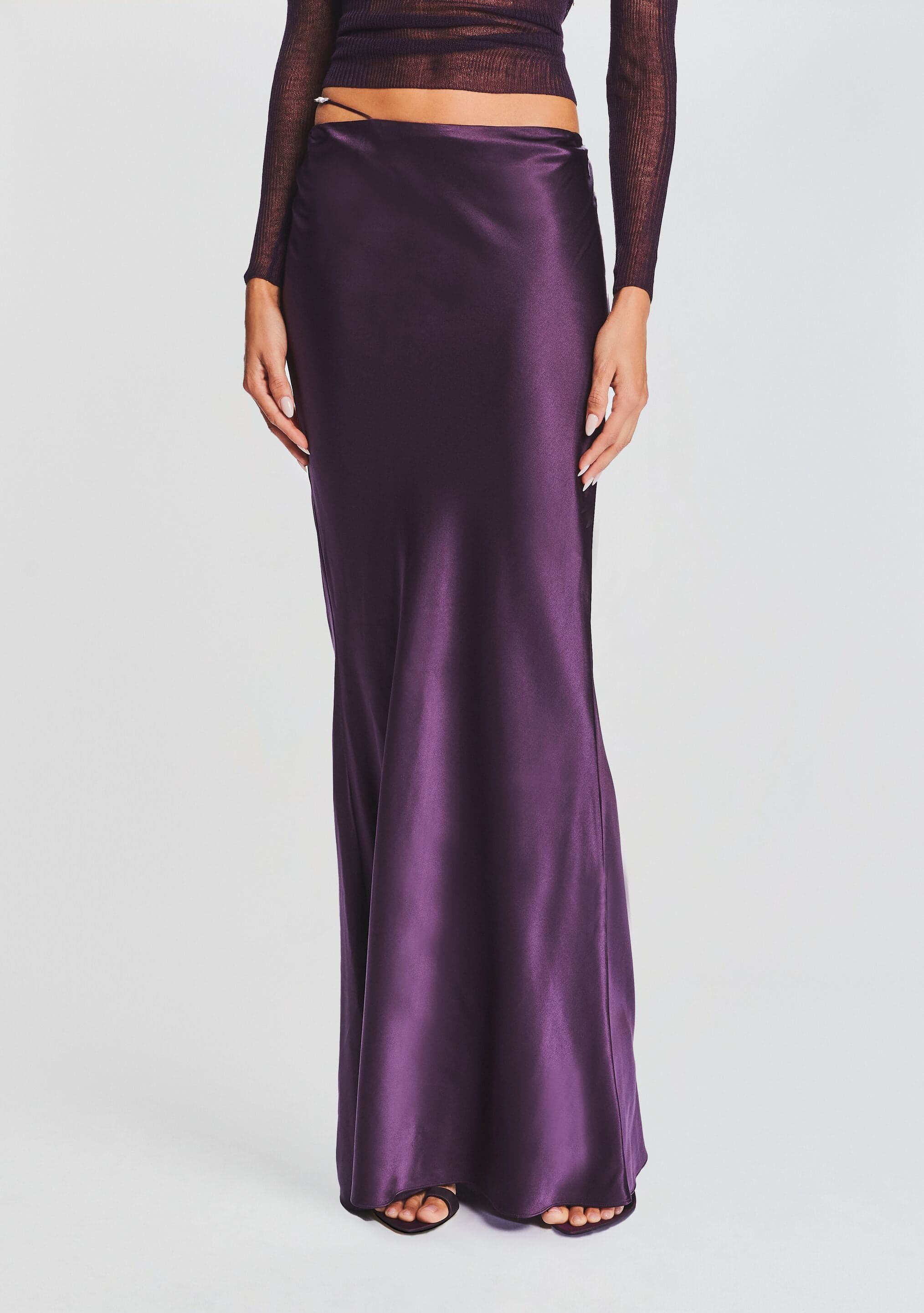 Silvana Silk Maxi Skirt - Image 1