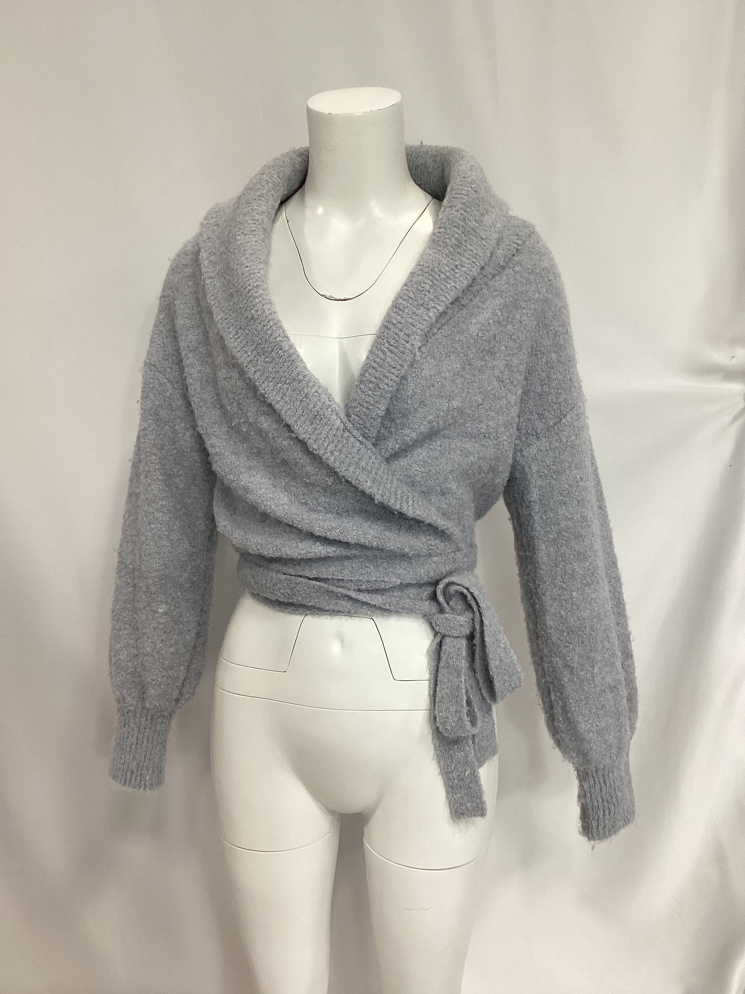 525 Boucle Ballerina Wrap In Sea Wave - Image 2