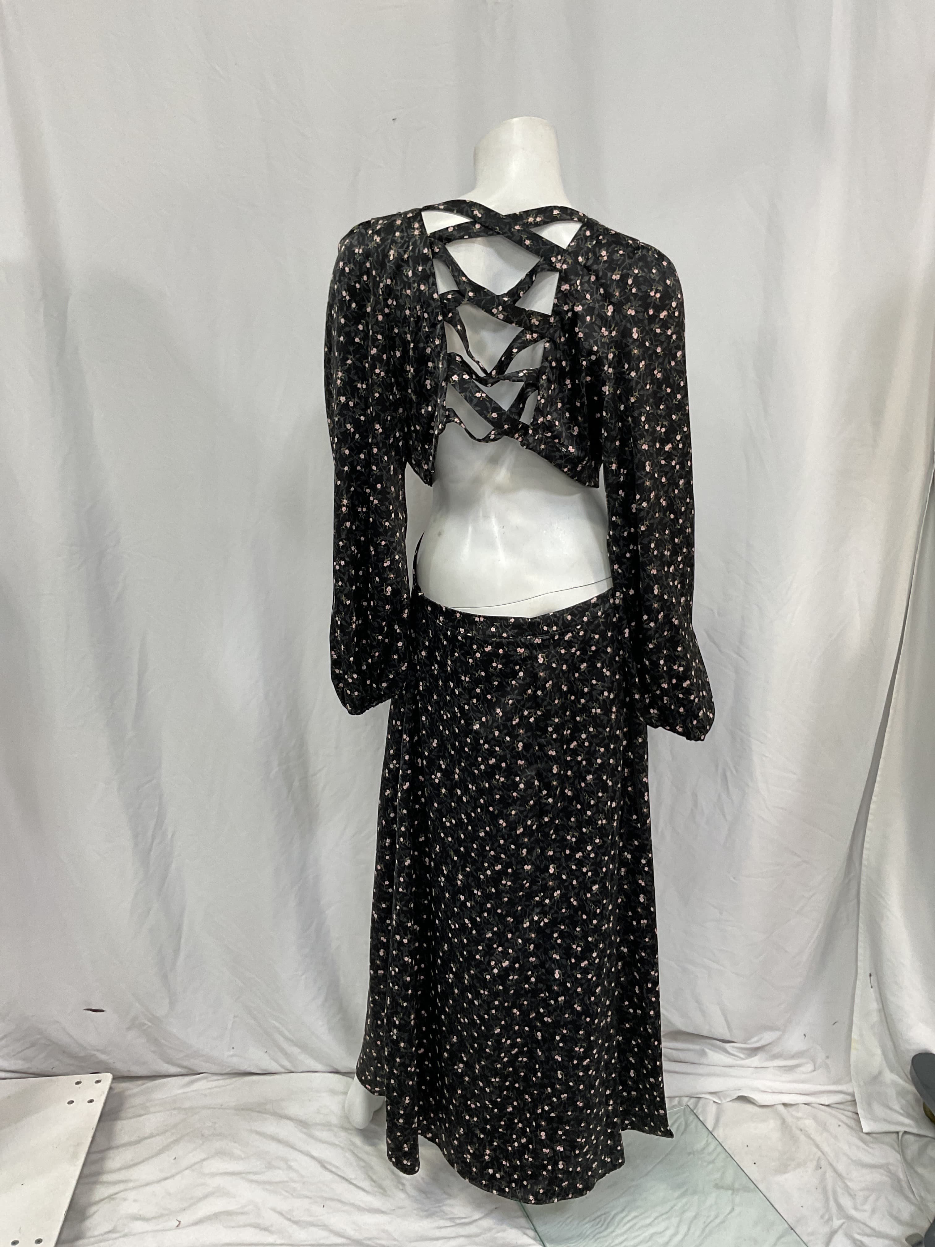 Norton Dress In Noir Blossom - Image 2