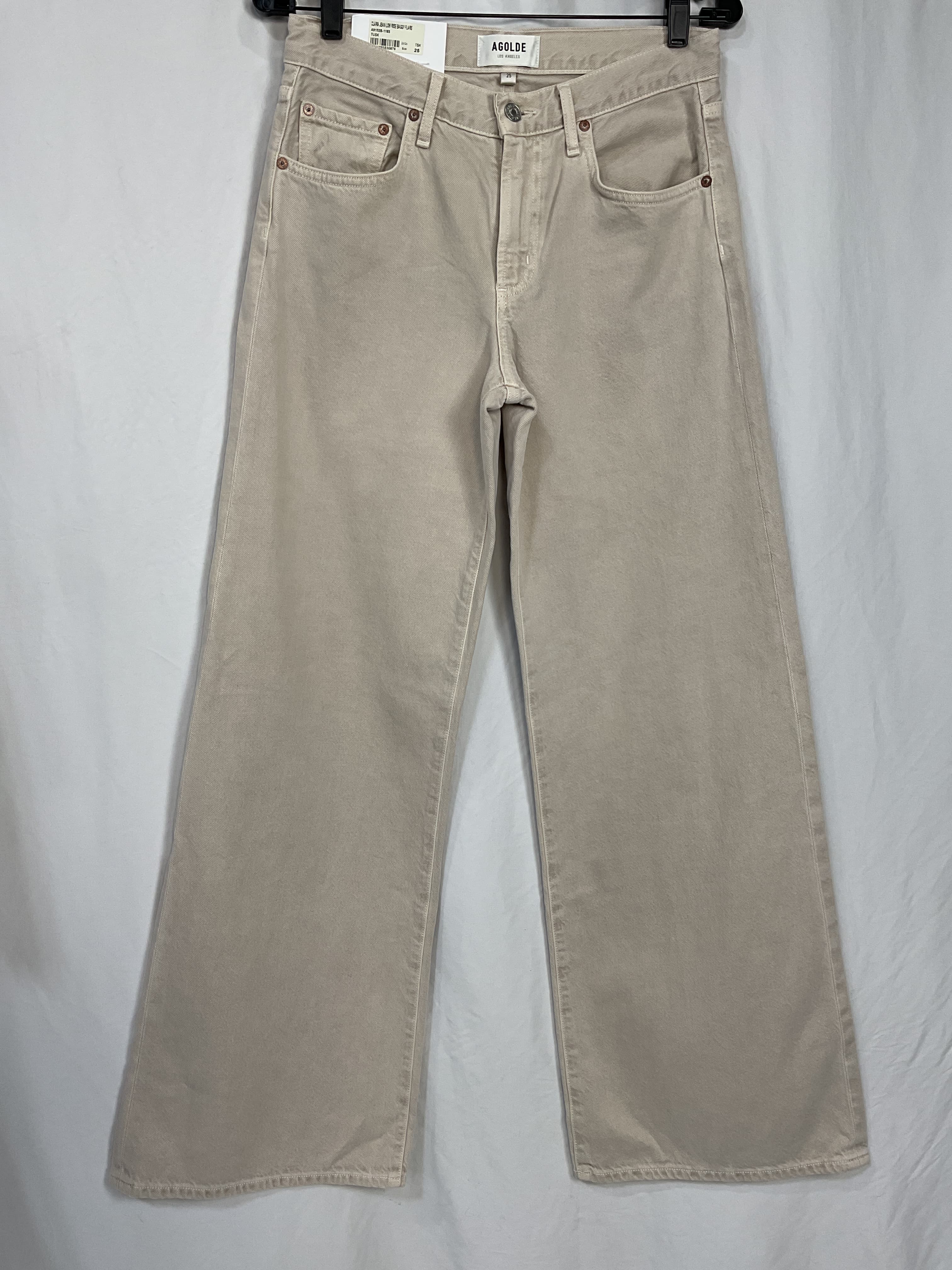 Clara Low Rise Baggy Flare In Tusk - Image 4
