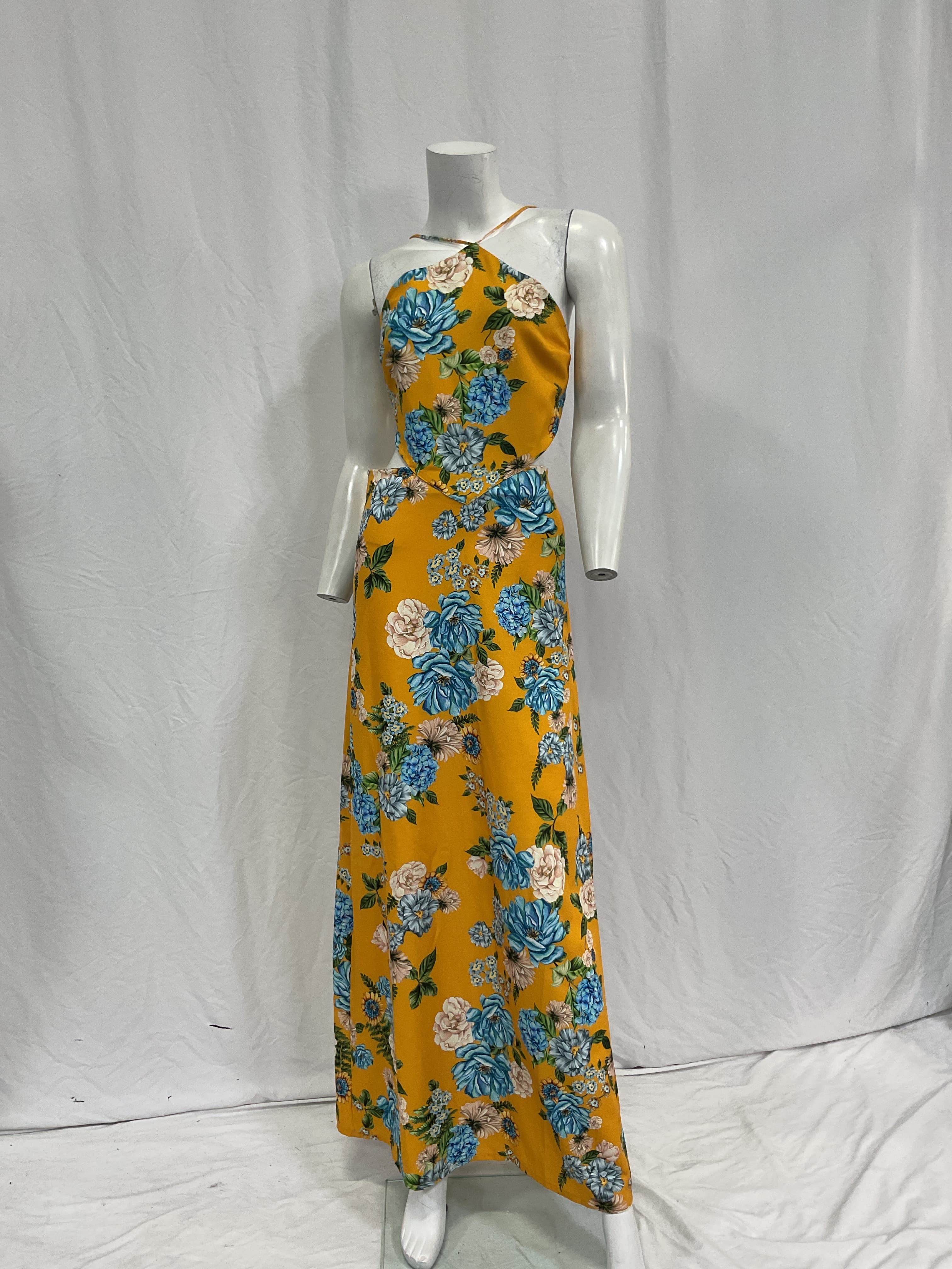 Agua Bendita X Revolve Indria Dress In Yellow Floral - Image 3