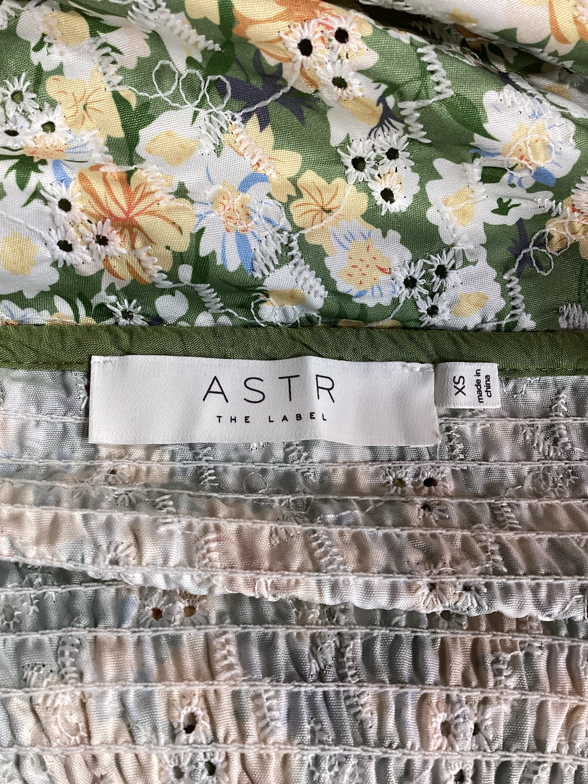 Yamila Dress In Olive & Yellow Floral - Image 4