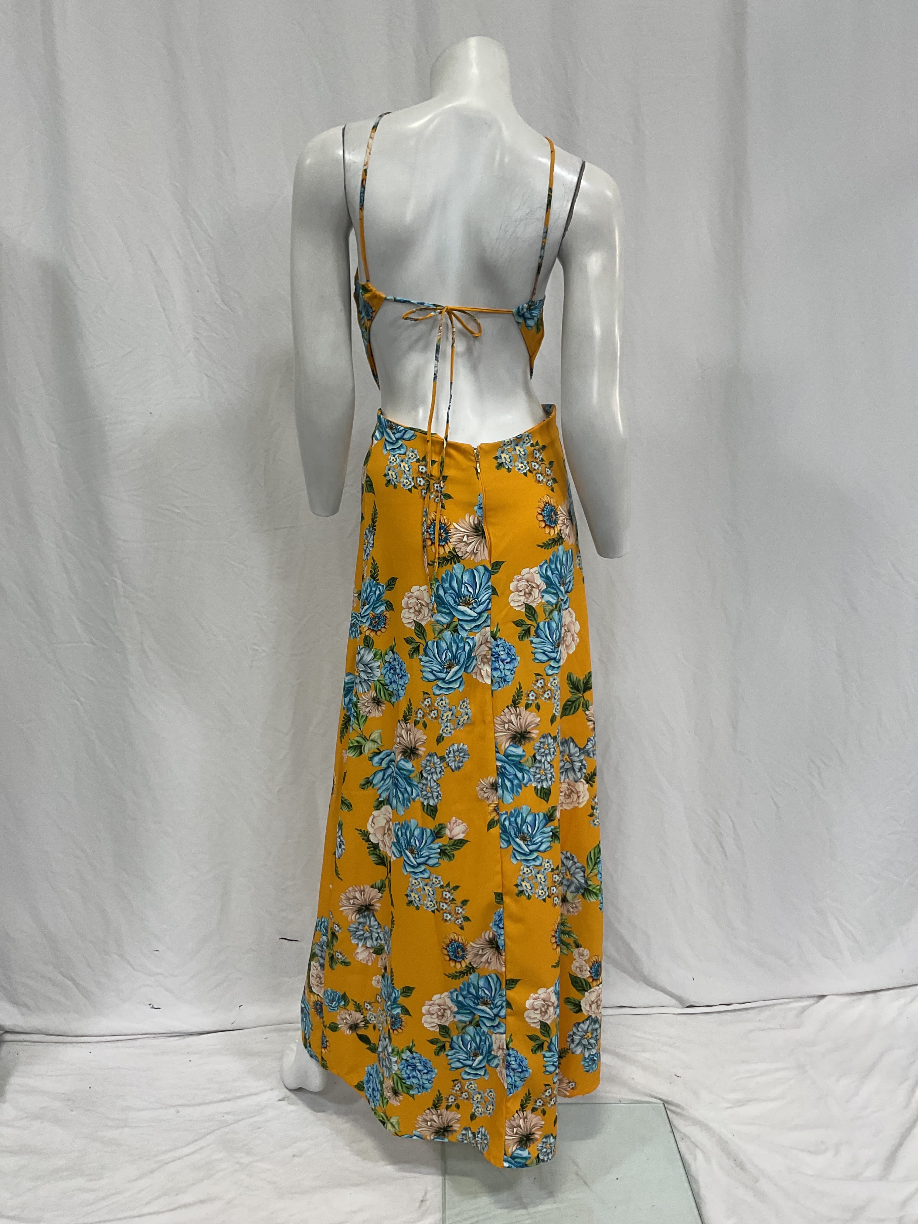 Agua Bendita X Revolve Indria Dress In Yellow Floral - Image 2