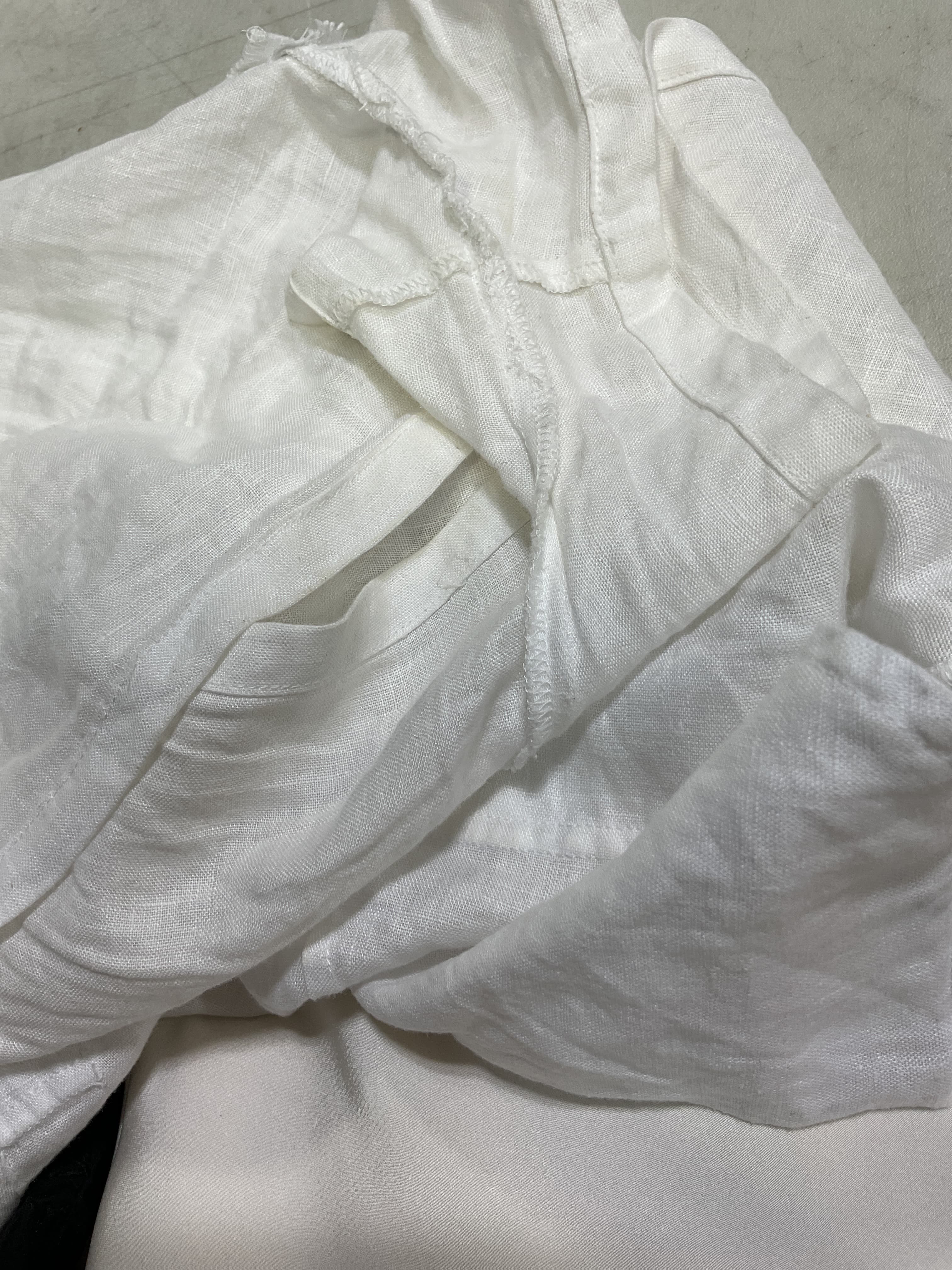 Linen Short In White - Image 2
