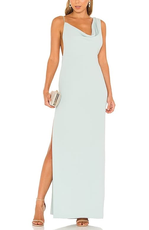 Amanda Uprichard X Revolve Arial Gown In Thyme - Image 1