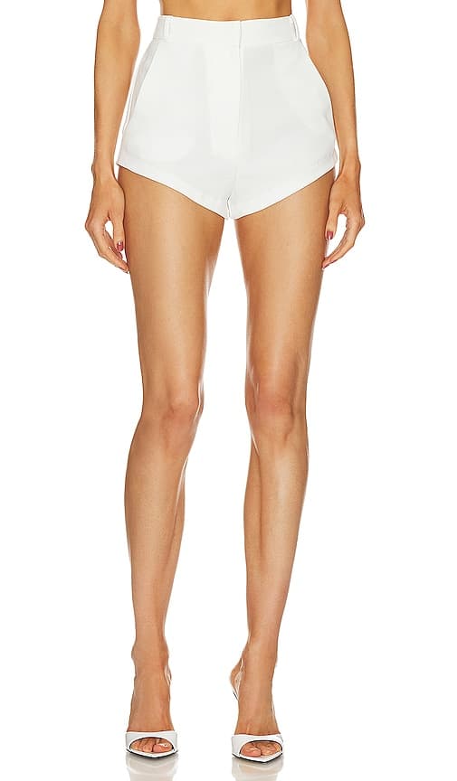 Amanda Uprichard X Revolve Kelso Shorts In Ivory - Image 1
