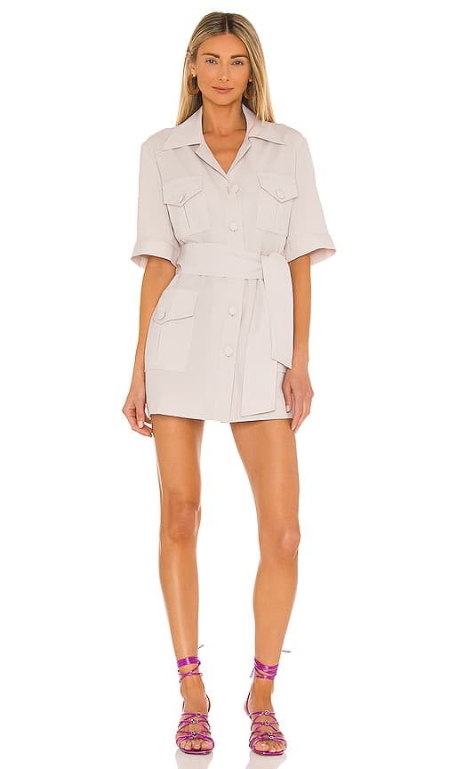 Hyde Park Dress In Stone - Image 1