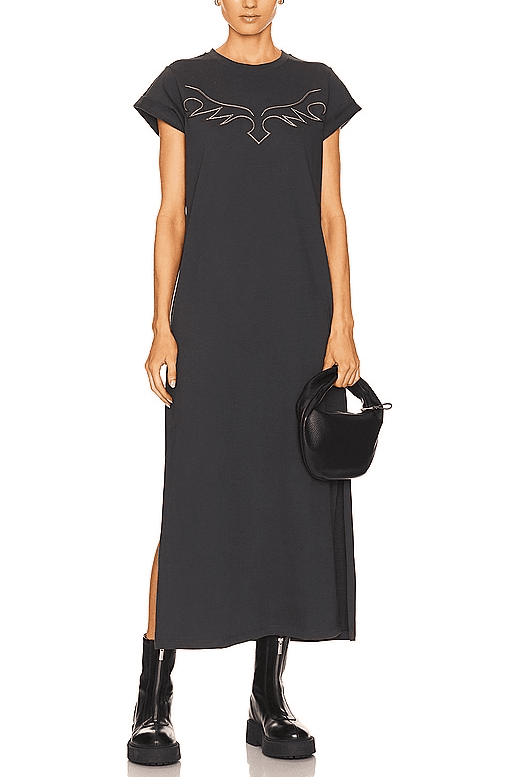 Randal Anna Dress In Washed Black - Image 1