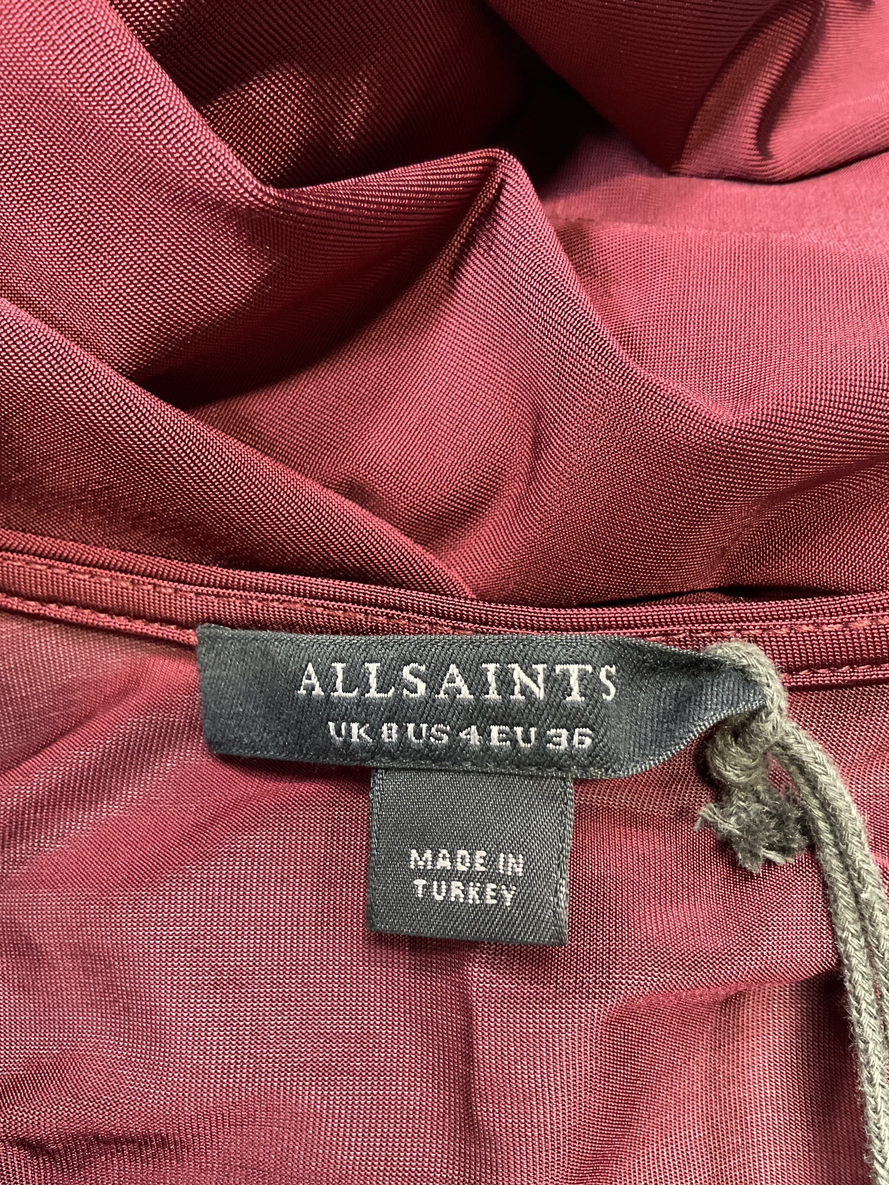 Katlyn Maxi Dress In Winter Orchid Red - Image 3