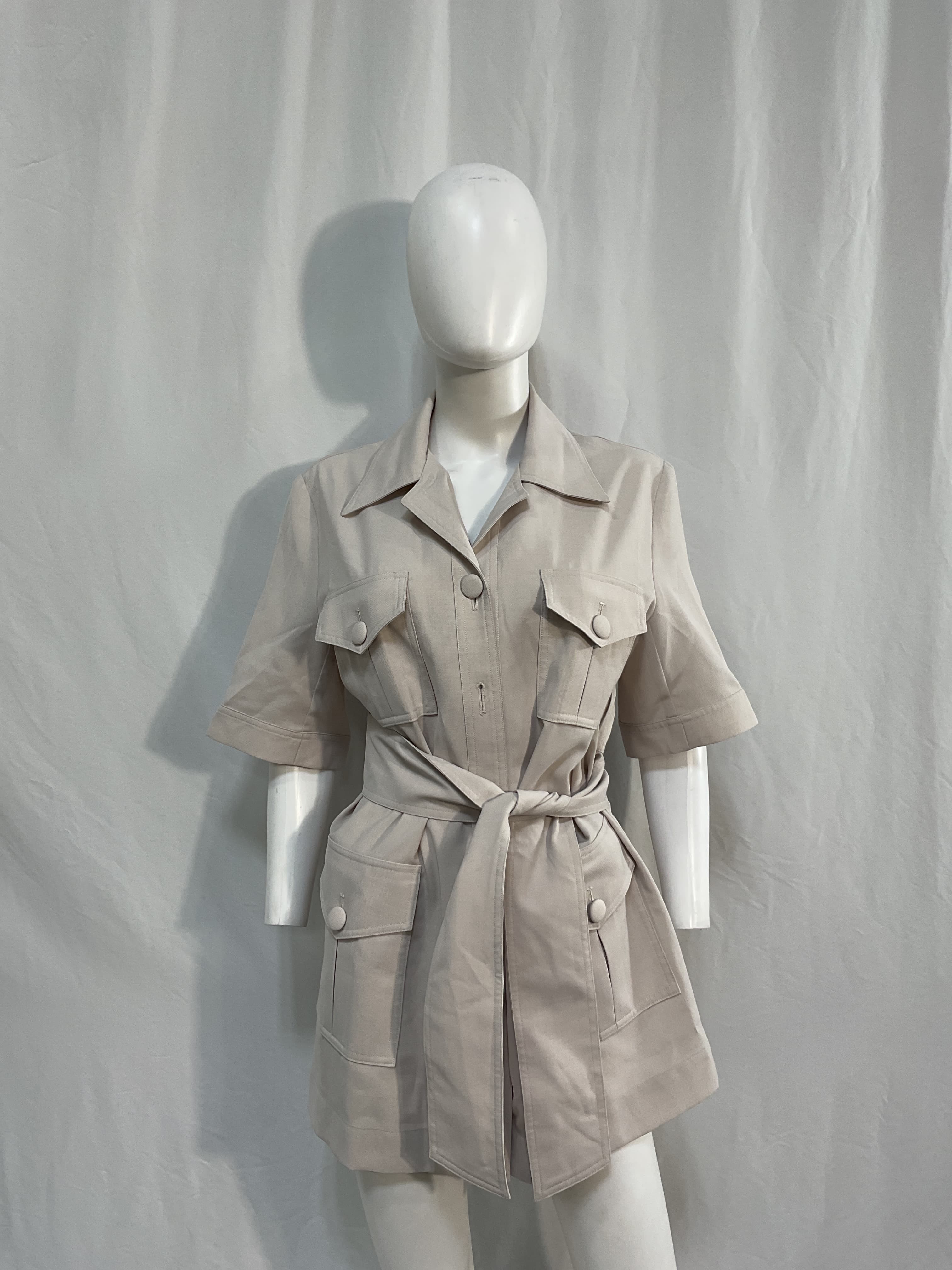 Hyde Park Dress In Stone - Image 3