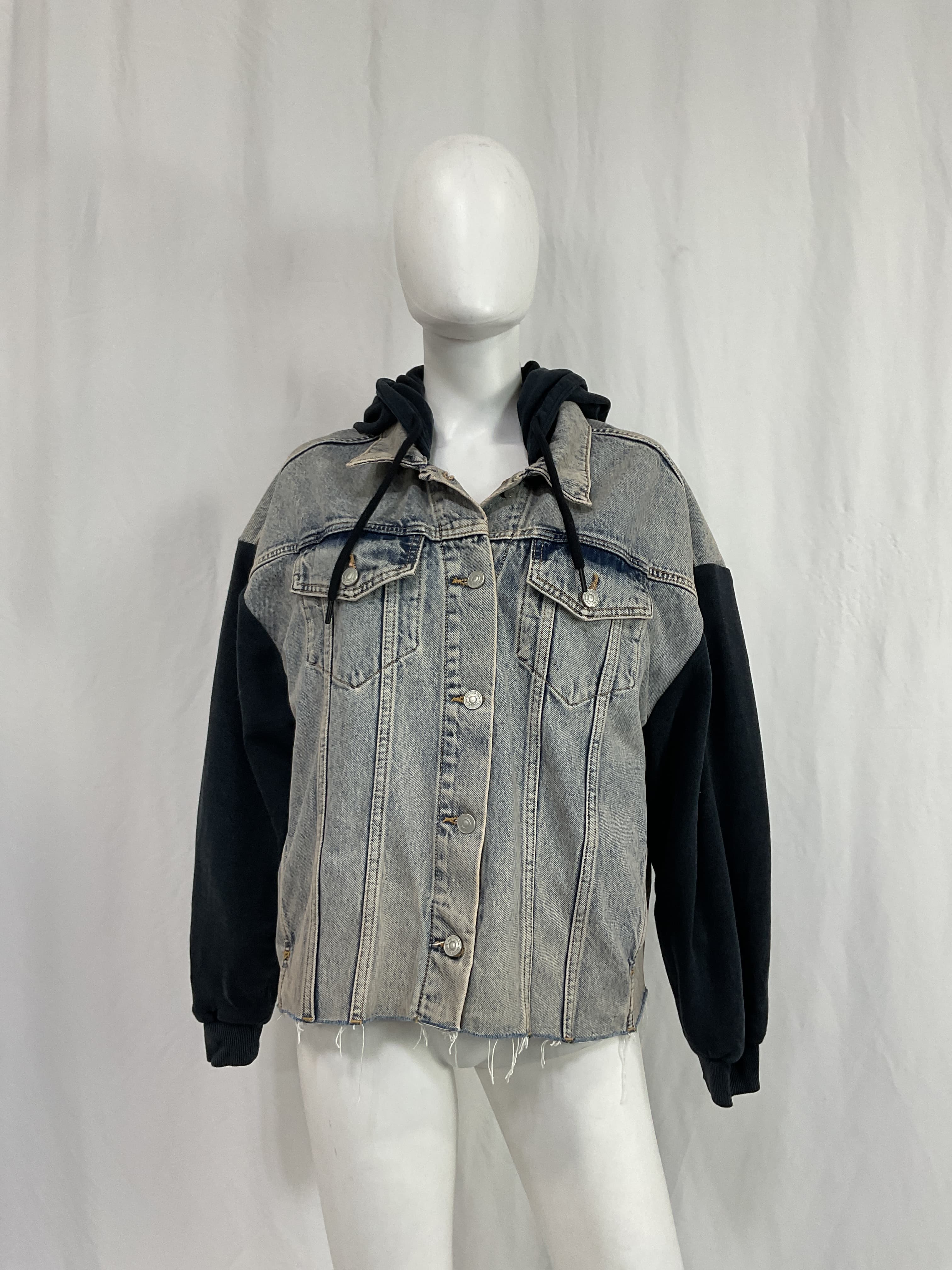 Milena Hooded Jacket In Indigo Blue - Image 4