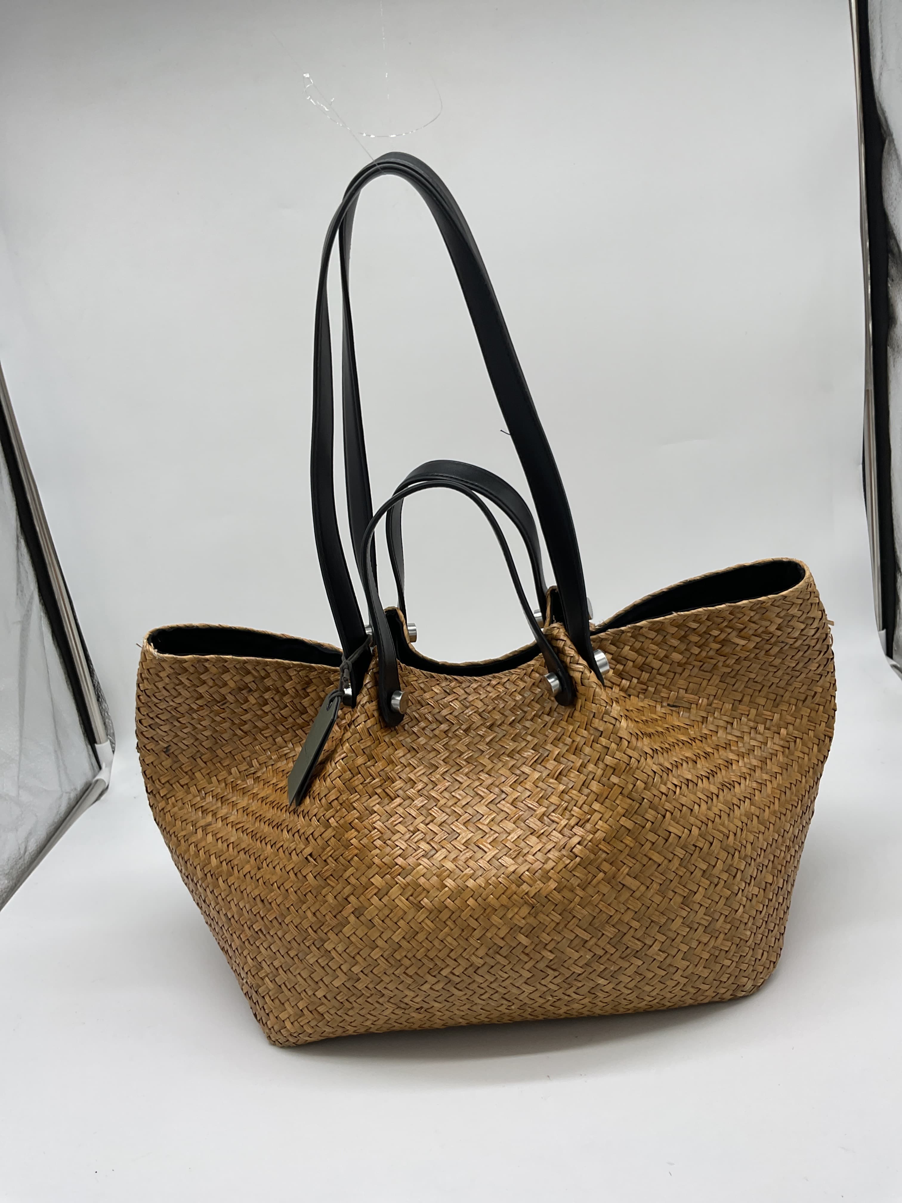 Allington Straw Tote In Natural - Image 3