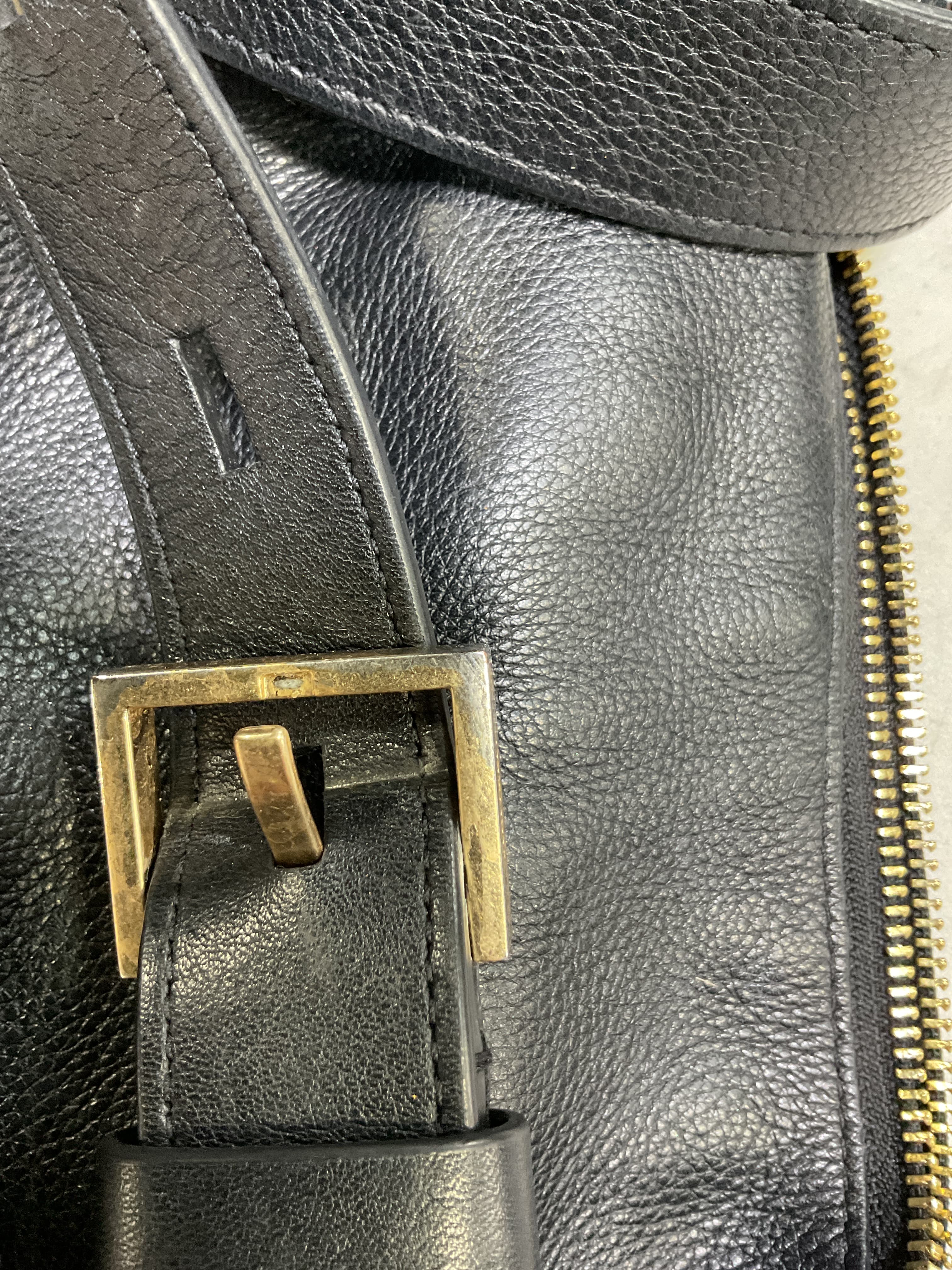 Half Moon Crossbody In Black - Image 2