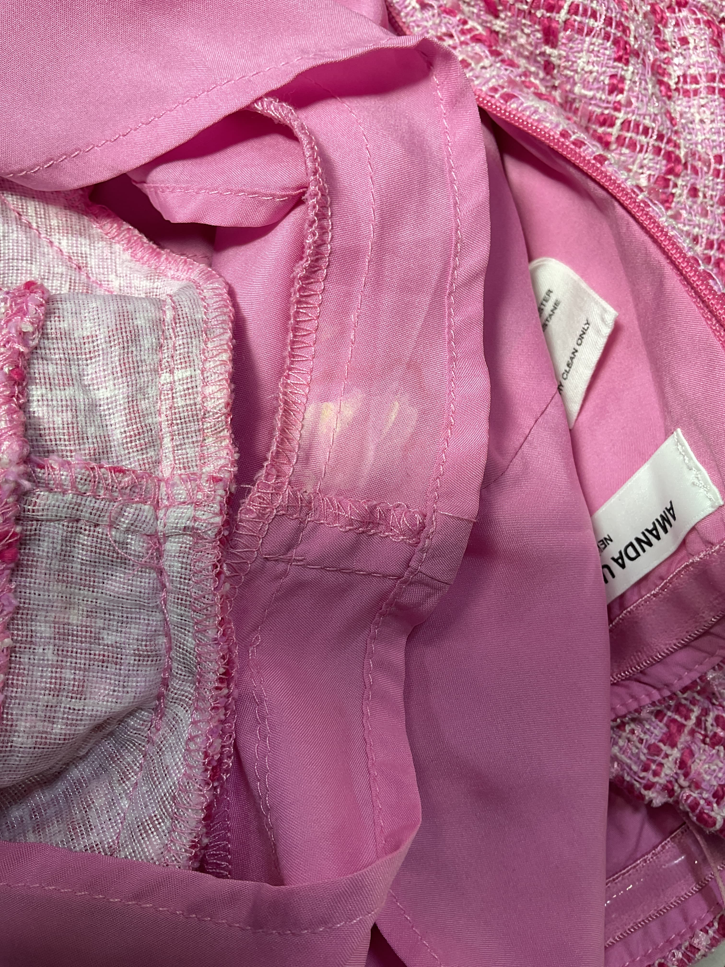 Amanda Uprichard X Revolve Kiko Romper In Bass Tweed Pink - Image 2