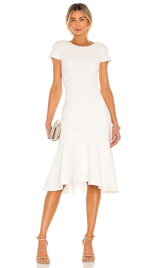 Evalina Dress In Ivory - Image 1
