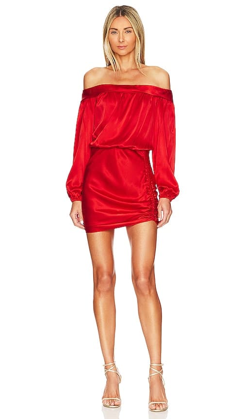 Avra Mini Dress In Poppy - Image 1
