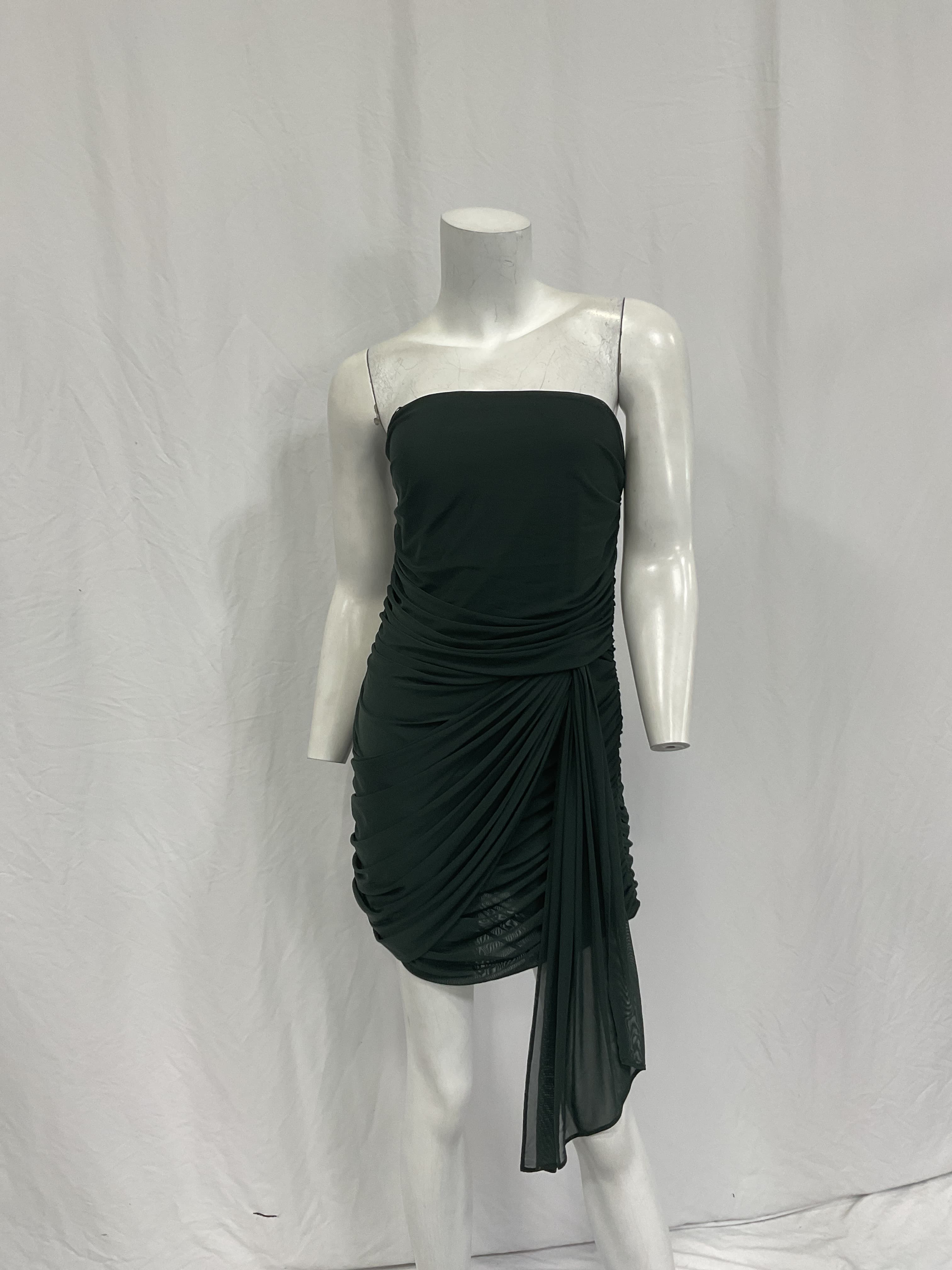 Anja Mini Dress In Moss - Image 2