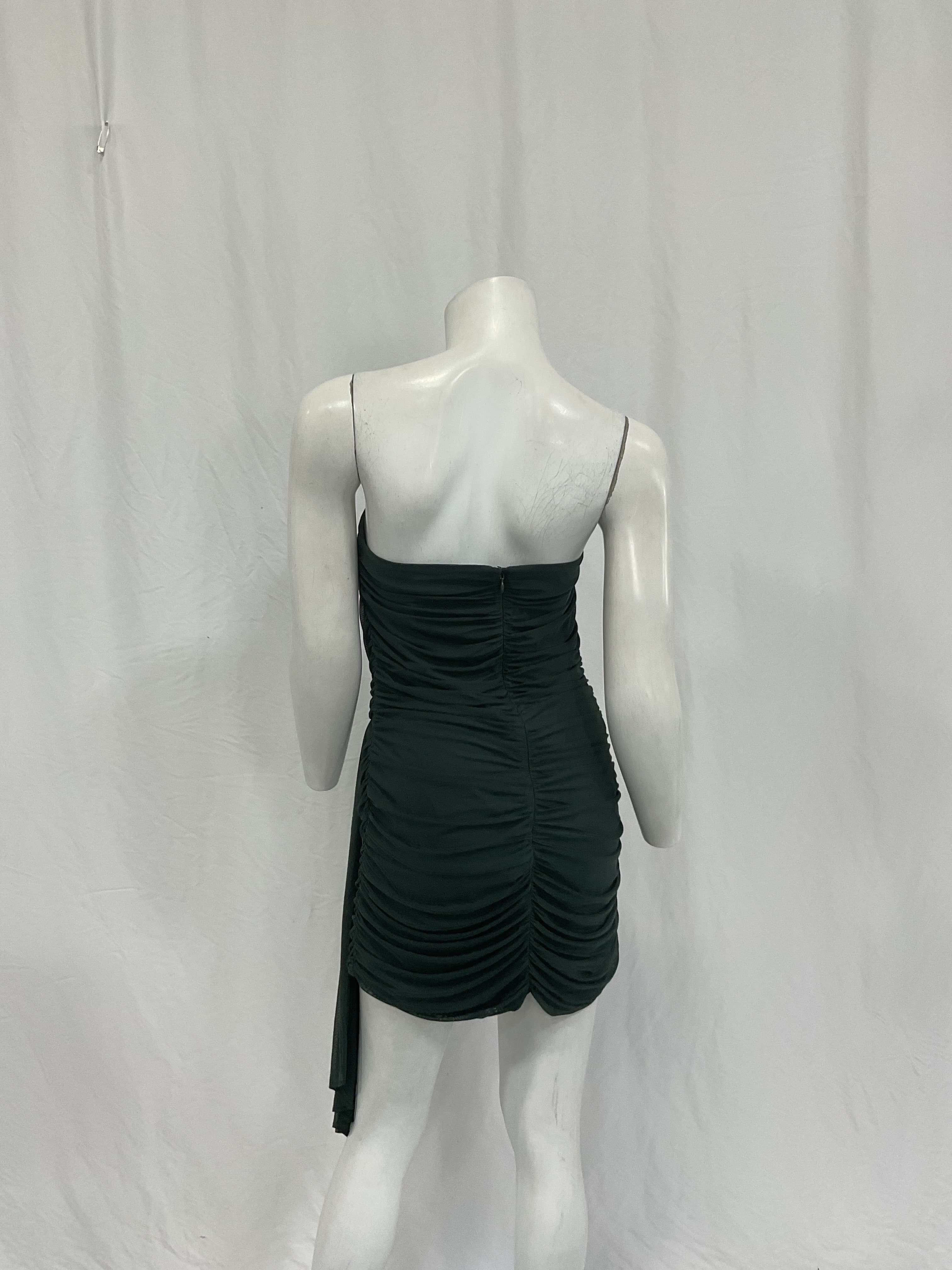 Anja Mini Dress In Moss - Image 3