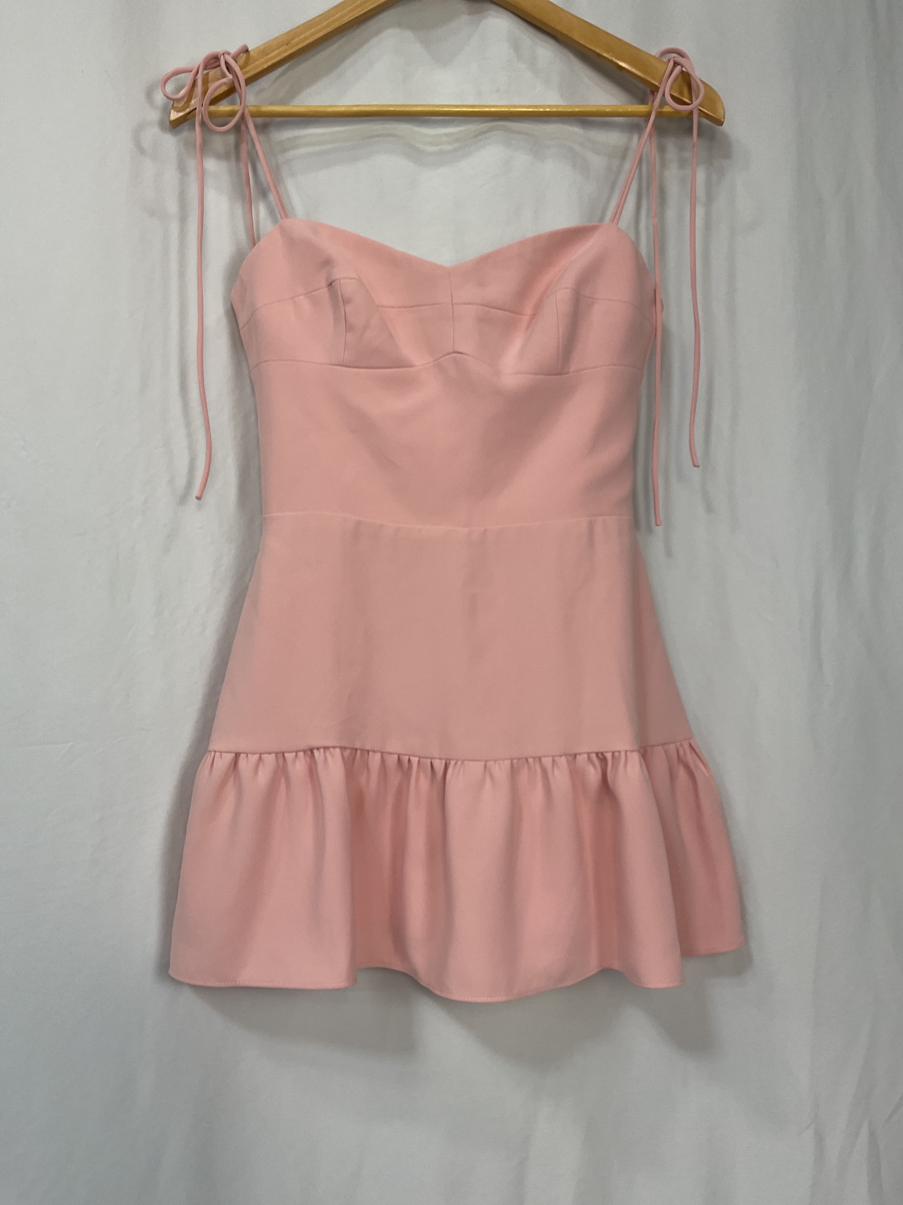 Champagne Skort Romper In Dusty Rose - Image 3