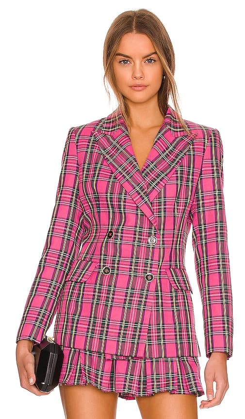 Sawyer Blazer In Pink Multi - Image 1