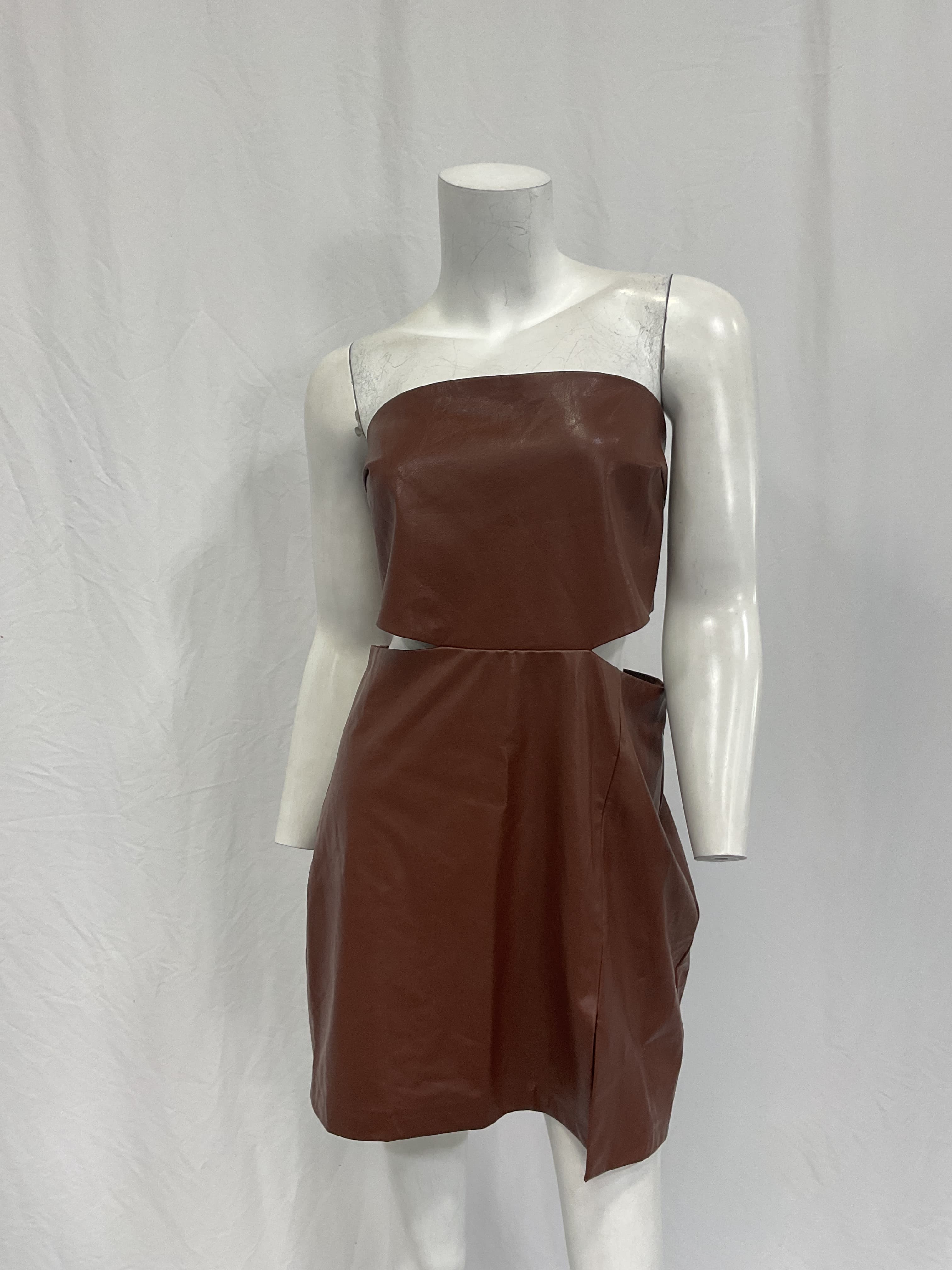 Kloss Mini Dress In Brown - Image 3