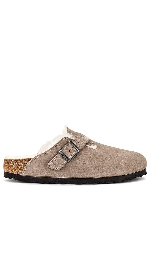 Boston Shearling Clog In Stone Coin - Image 1
