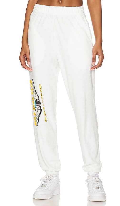 Spread Your Wings Sweatpants In Ivory - Image 1