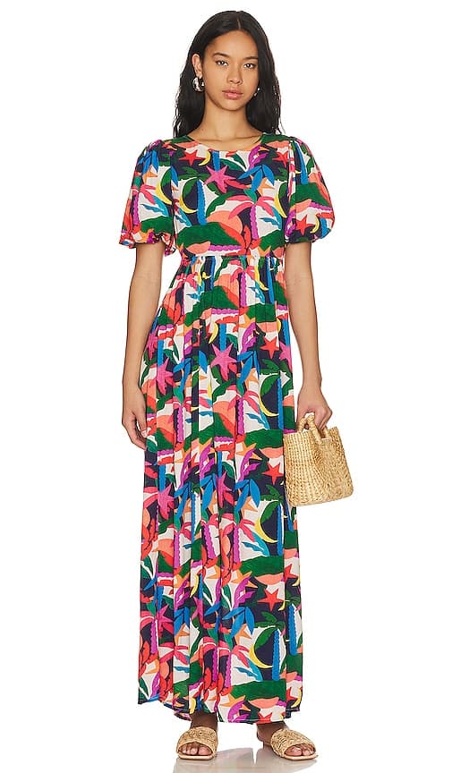 Weston Dress In Royal Palm - Image 1