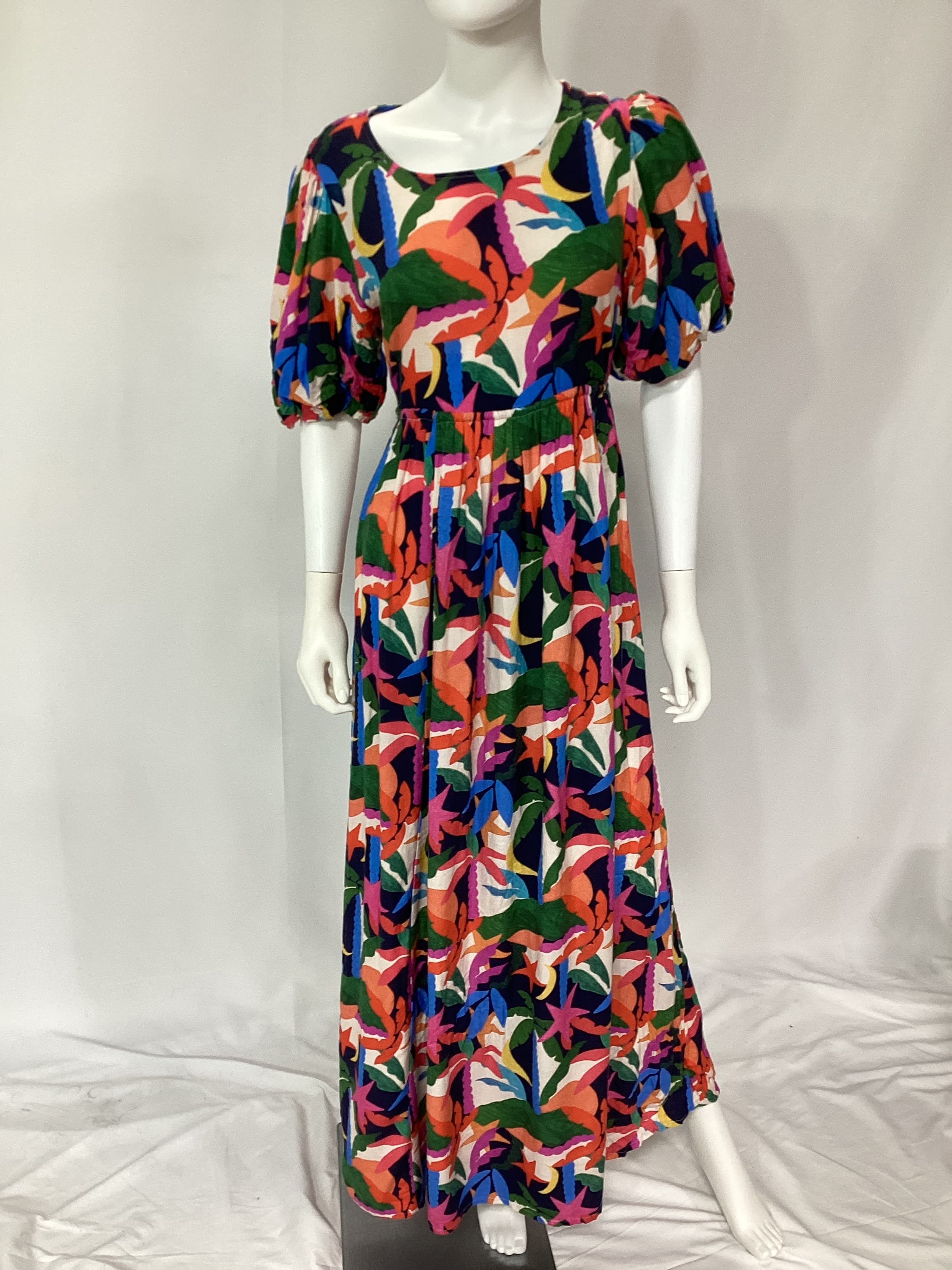 Weston Dress In Royal Palm - Image 3