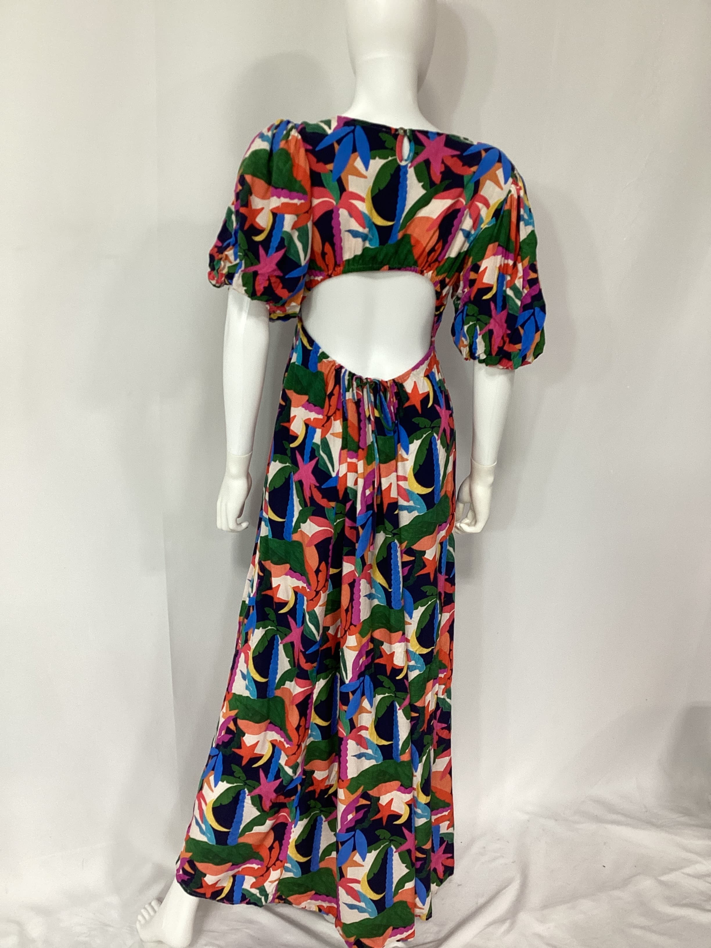 Weston Dress In Royal Palm - Image 2