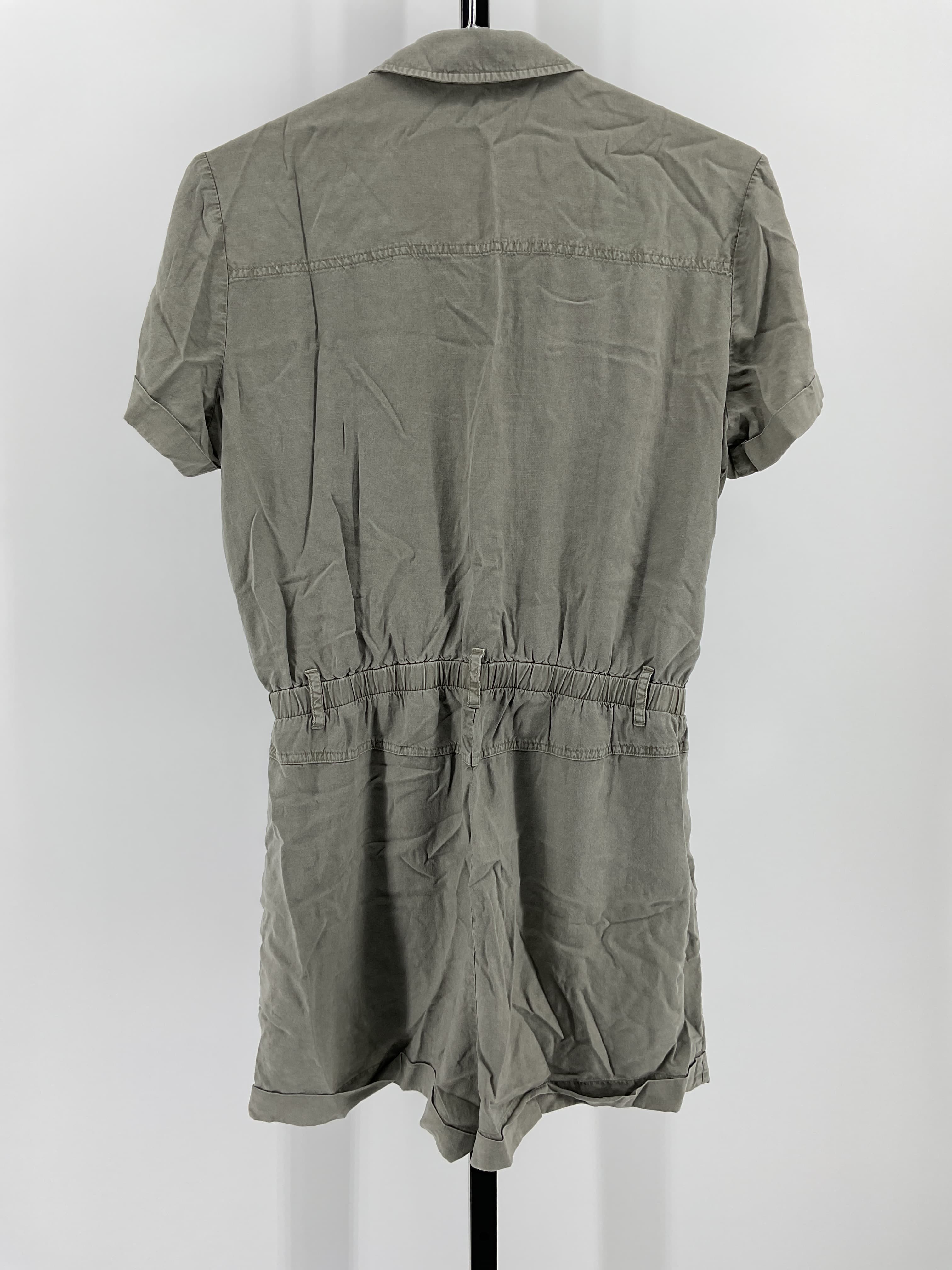 Rolled Hem Utility Romper - Image 2