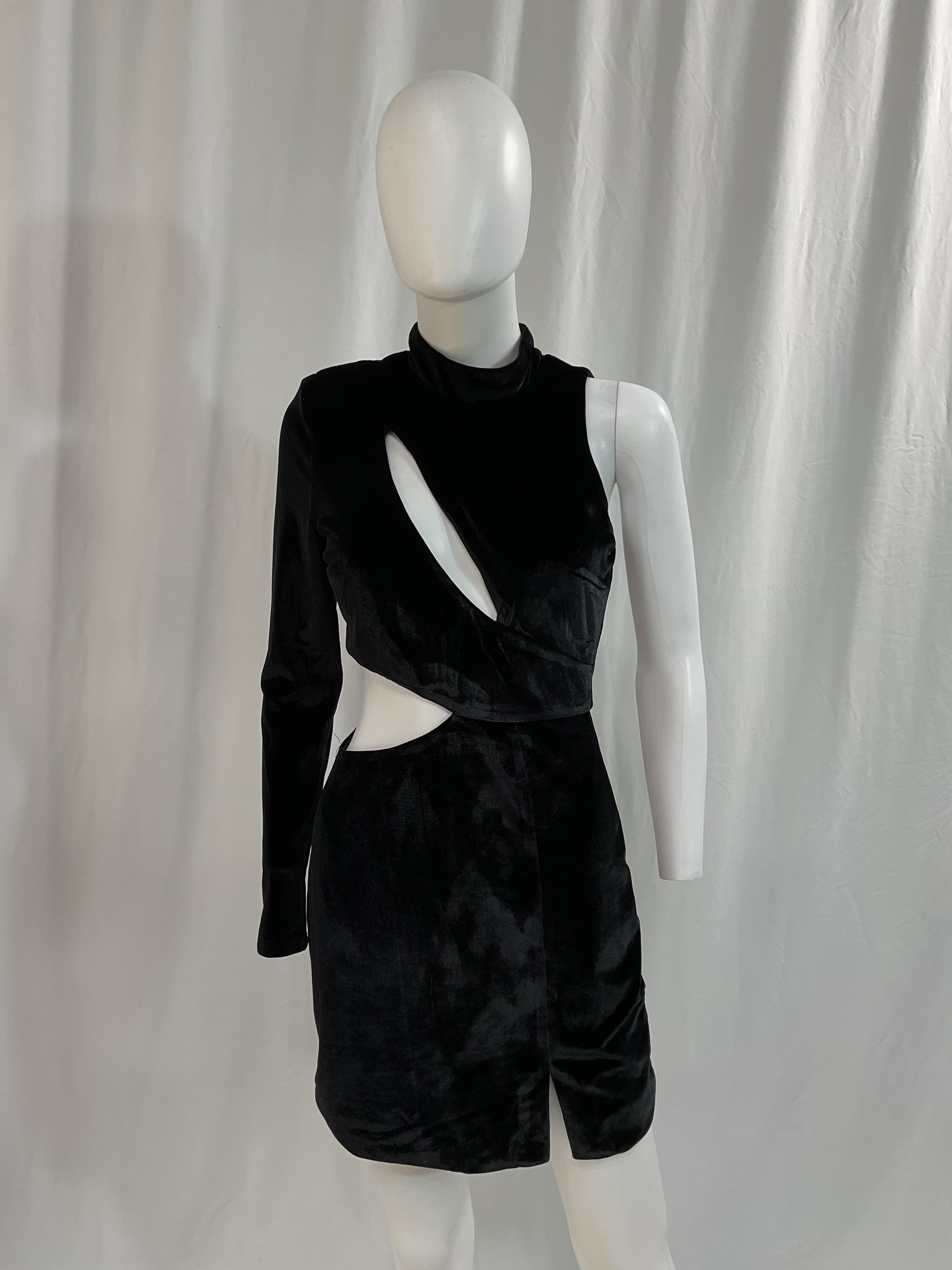 Stella Velour Mini Dress - Image 3