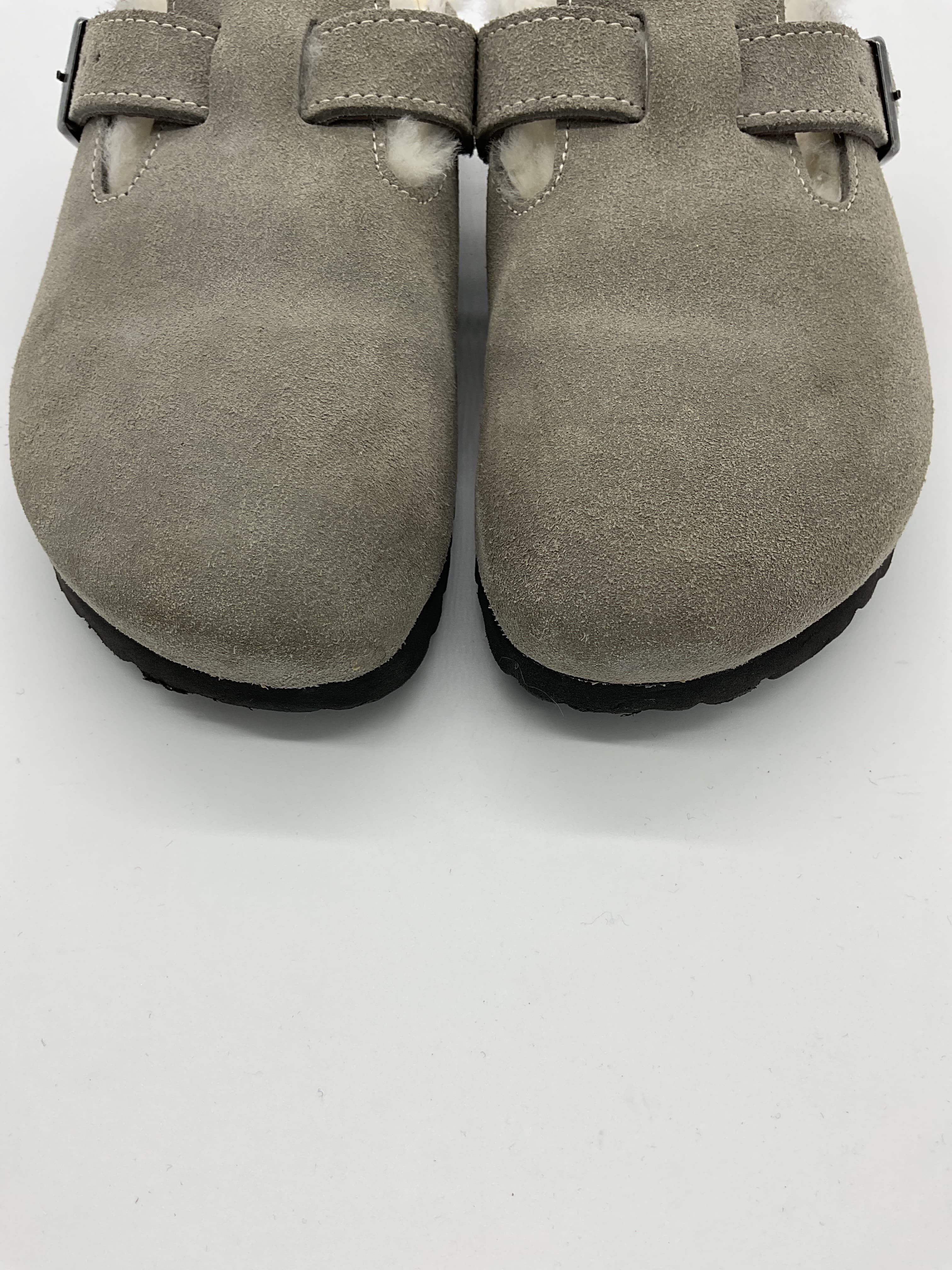 Boston Shearling Clog In Stone Coin - Image 4