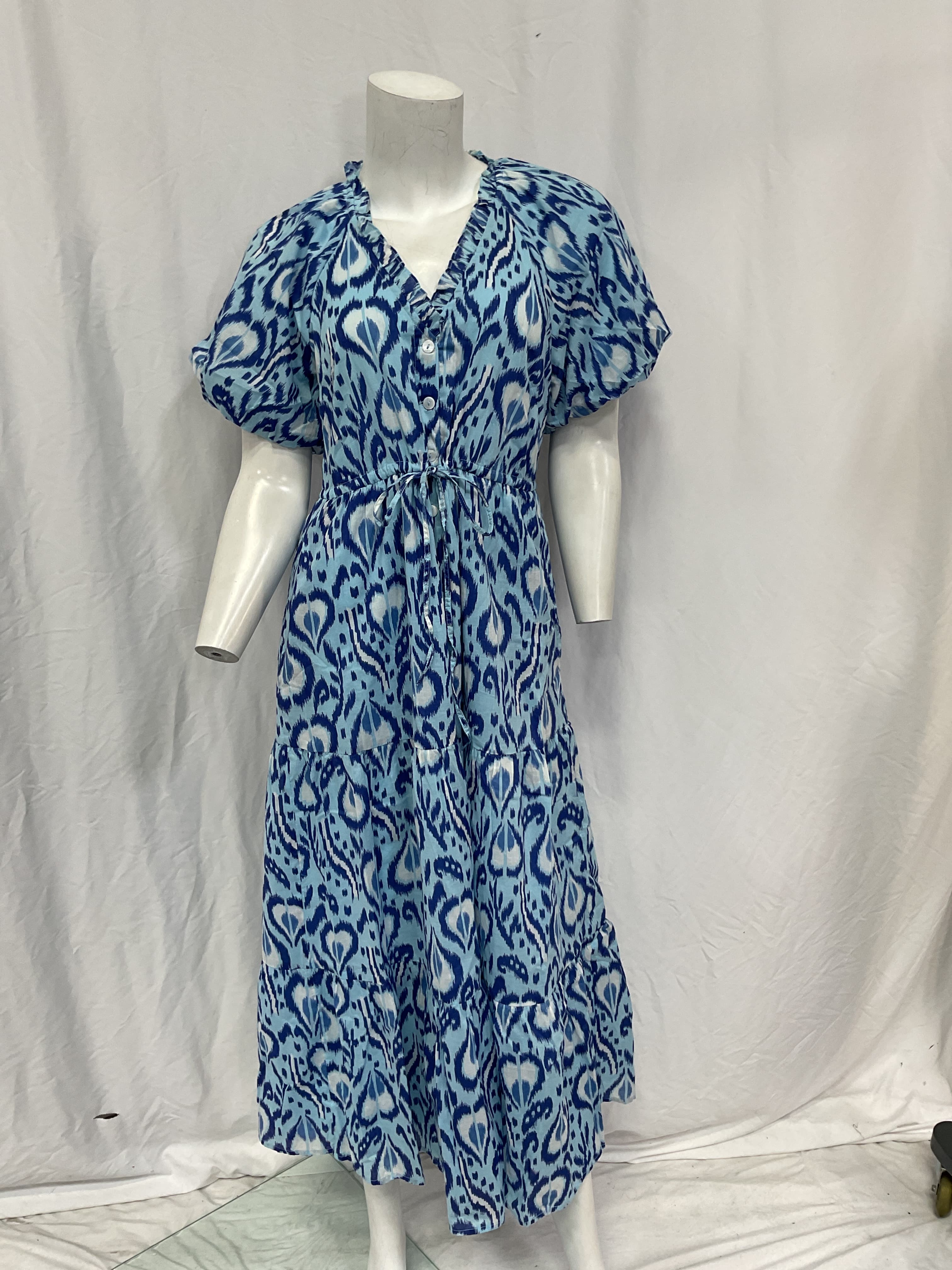 Poppy Midi Dress In Bosphorus - Image 3